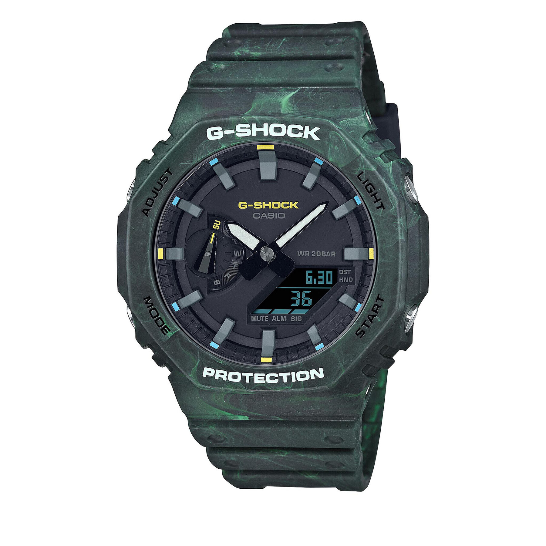 G-Shock Ročna ura GA-2100FR-3AER Zelena - Pepit.si