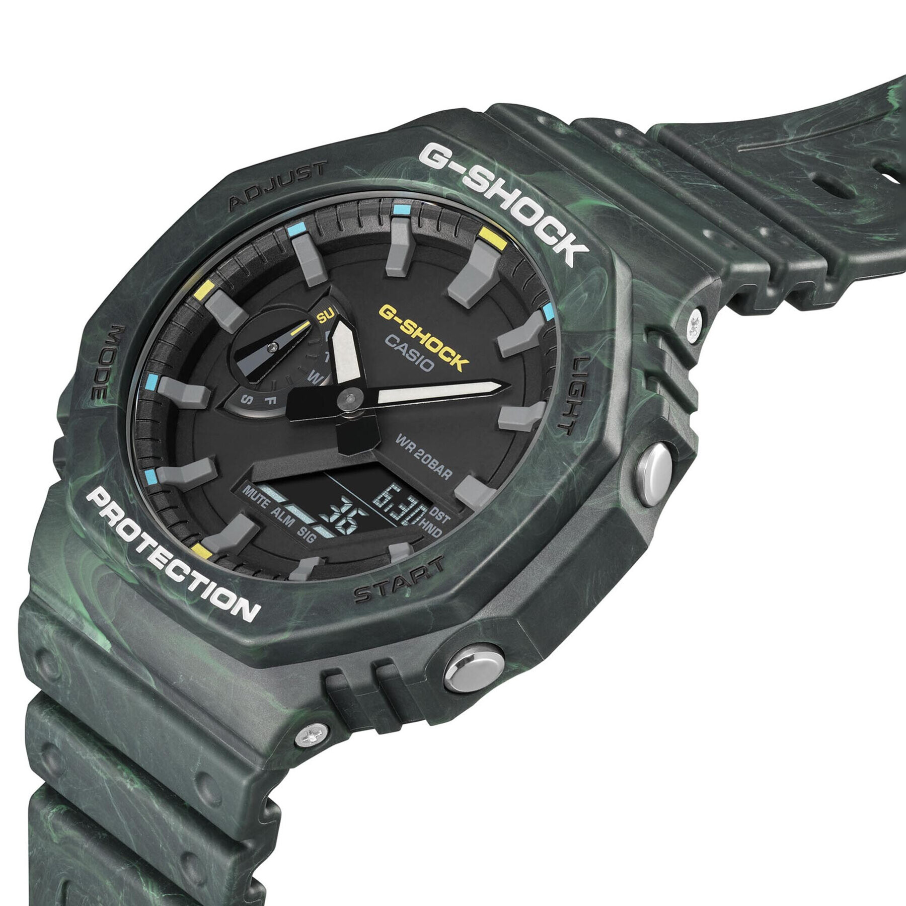 G-Shock Ročna ura GA-2100FR-3AER Zelena - Pepit.si