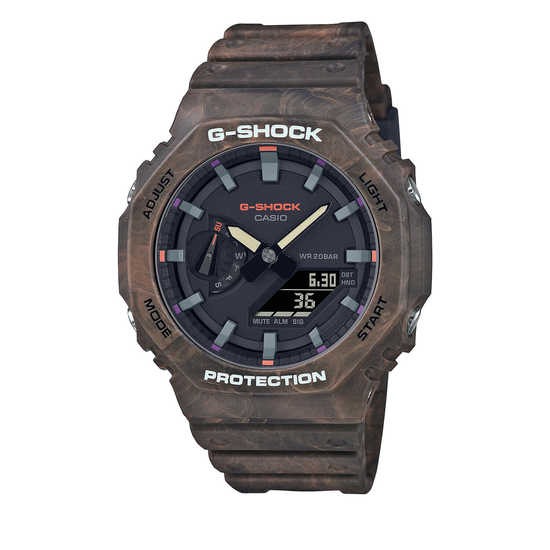 G-Shock Ročna ura GA-2100FR-5AER Rjava - Pepit.si