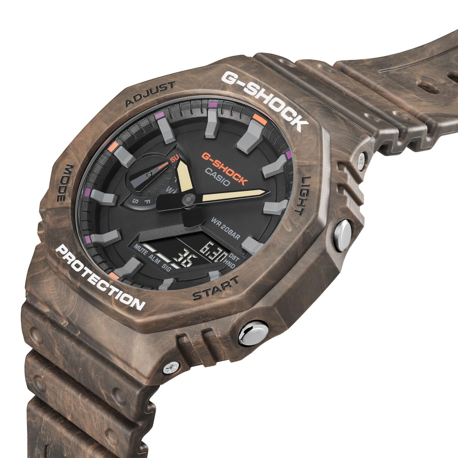 G-Shock Ročna ura GA-2100FR-5AER Rjava - Pepit.si