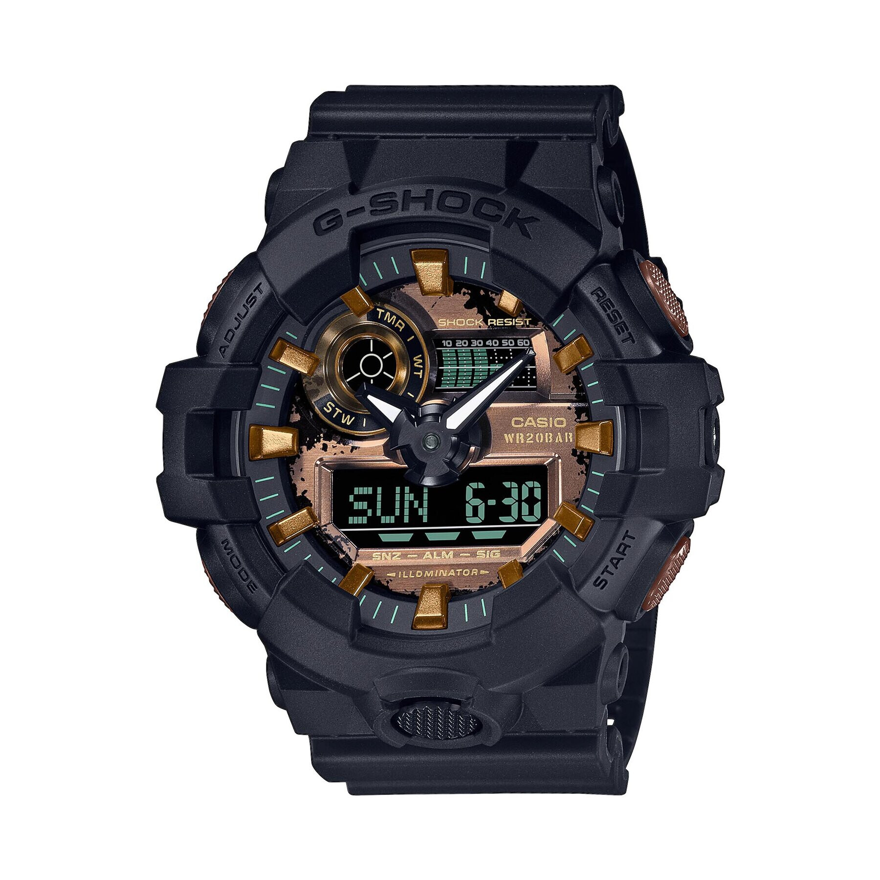 G-Shock Ročna ura GA-700RC-1AER Črna - Pepit.si