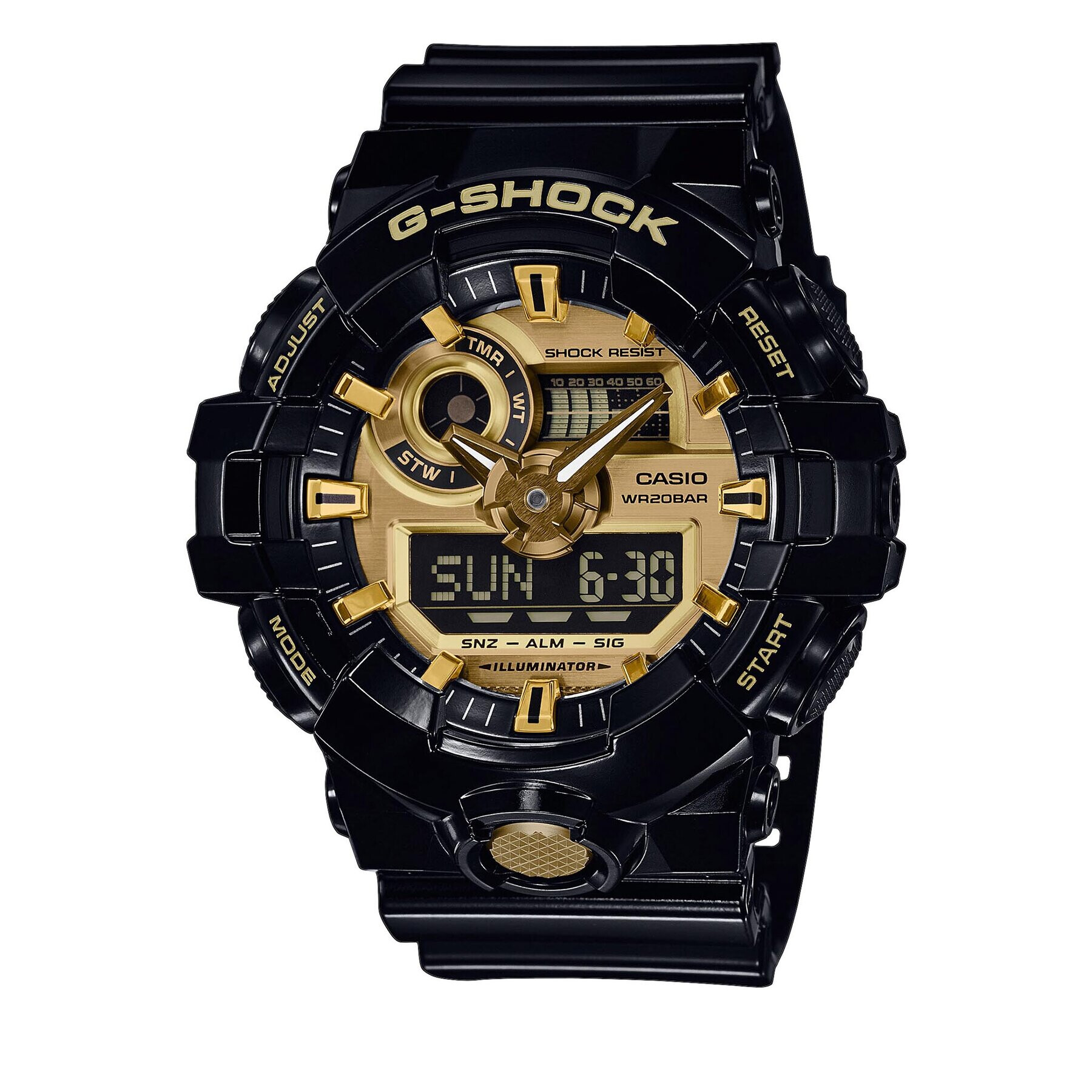 G-Shock Ročna ura GA-710GB-1AER Črna - Pepit.si