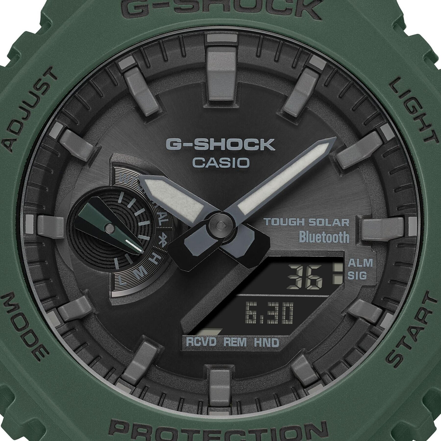 G-Shock Ročna ura GA-B2100-3AER Zelena - Pepit.si