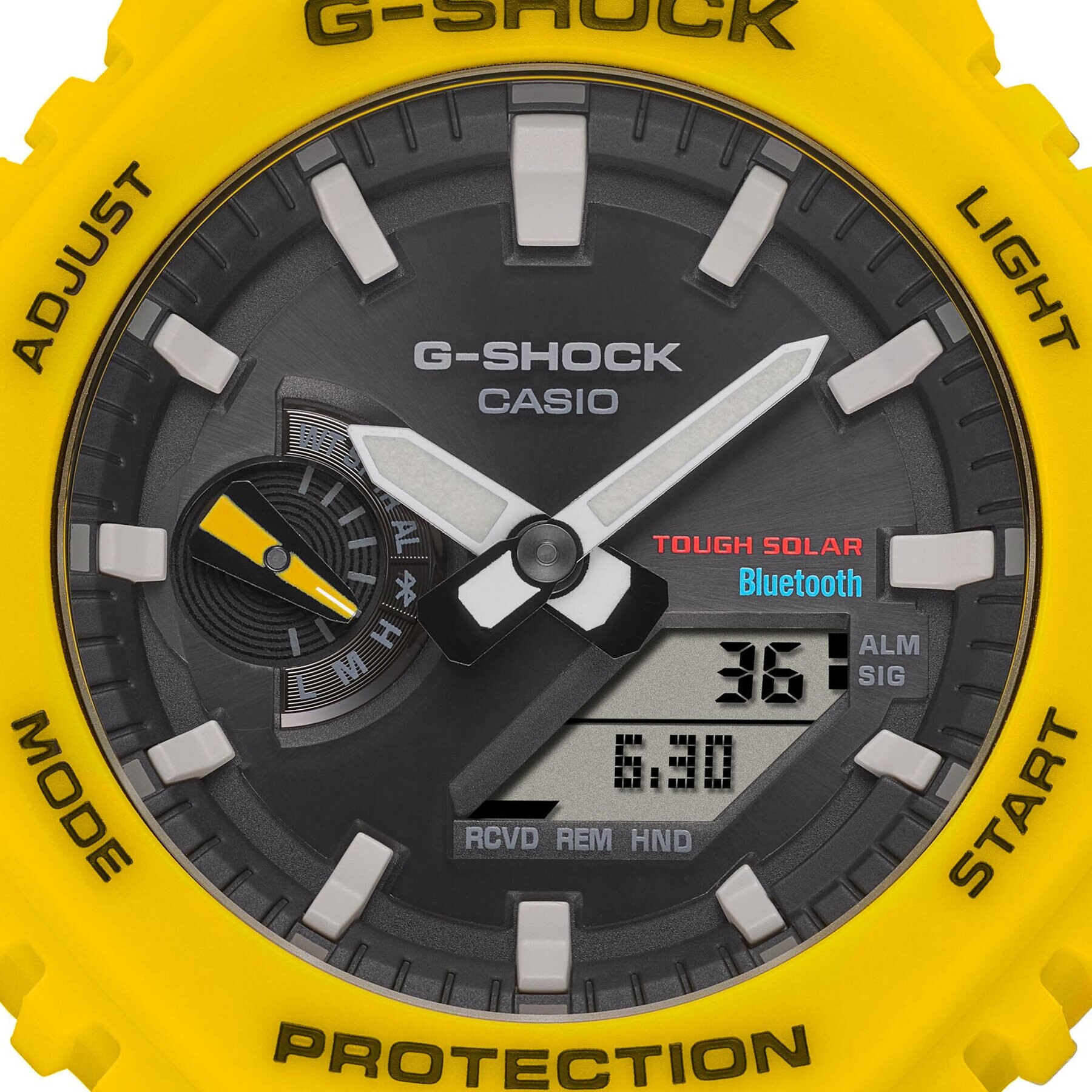 G-Shock Ročna ura GA-B2100C-9AER Rumena - Pepit.si