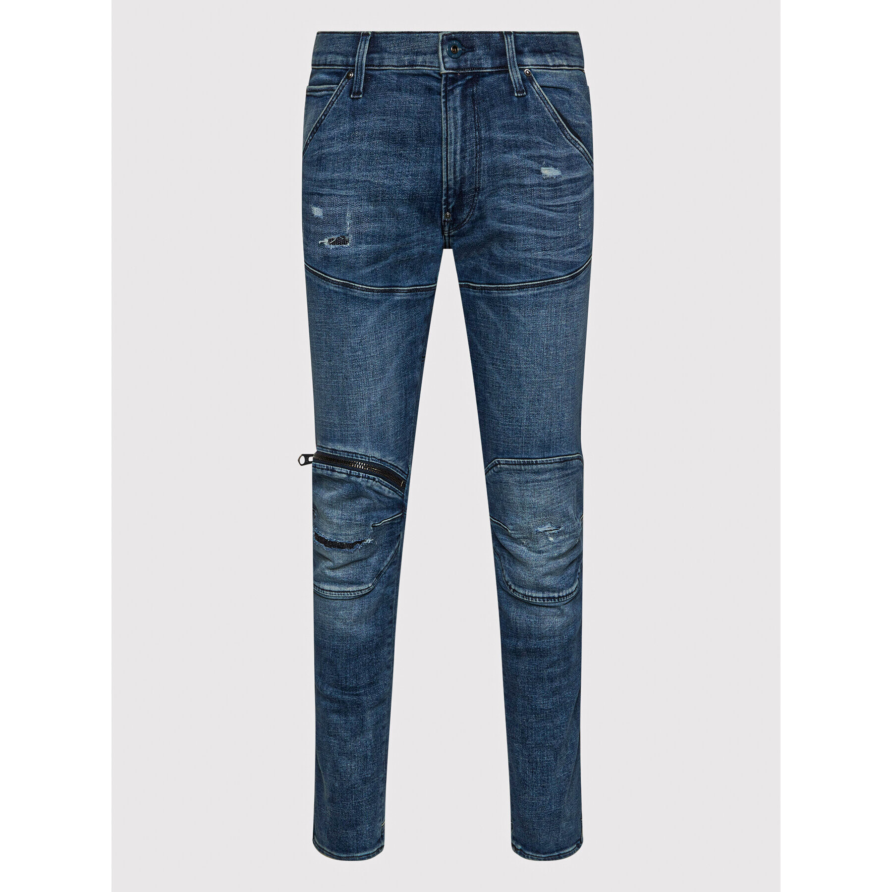 G-Star Raw Jeans hlače 5620 3D D01252-C051-C966 Mornarsko modra Skinny Fit - Pepit.si