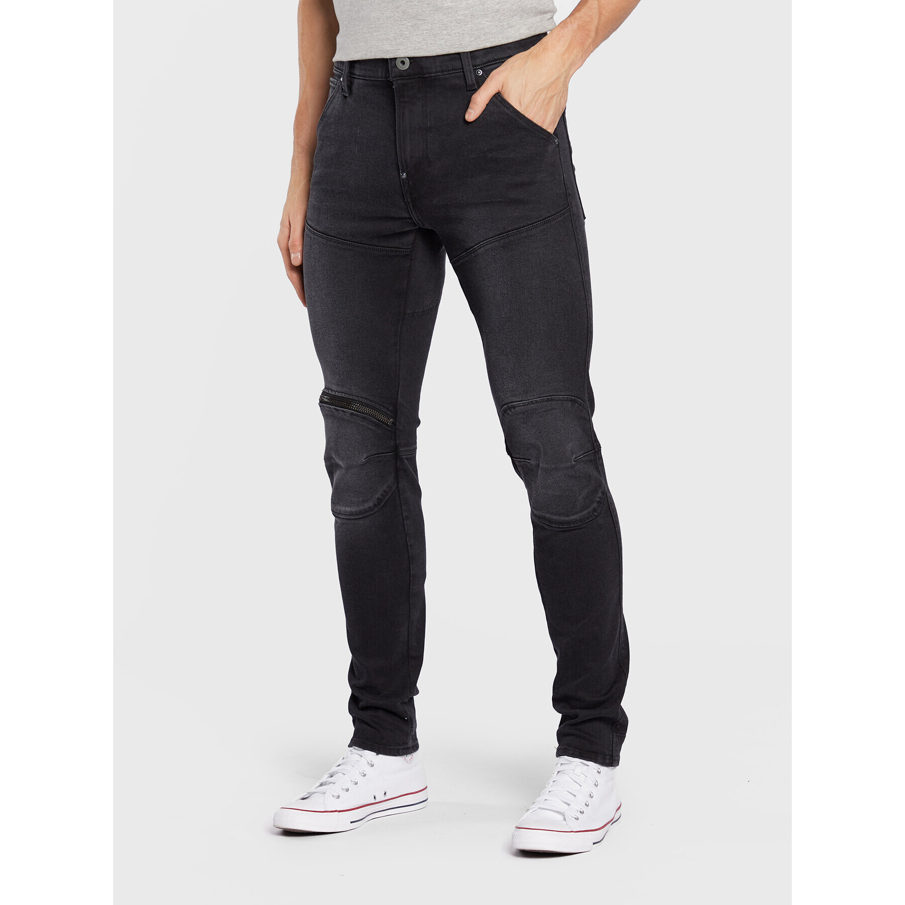 G-Star Raw Jeans hlače 5620 D01252-C910-C942 Črna Skinny Fit - Pepit.si