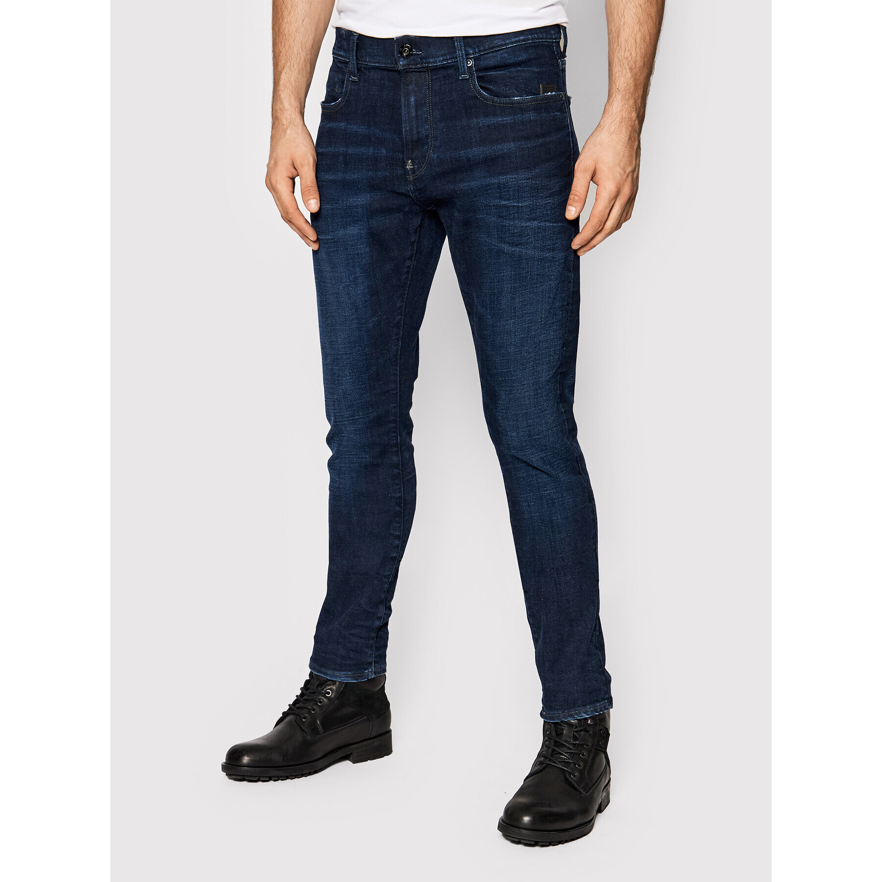 G-Star Raw Jeans hlače Revend Fwd D20071-C051-C236 Mornarsko modra Skinny Fit - Pepit.si