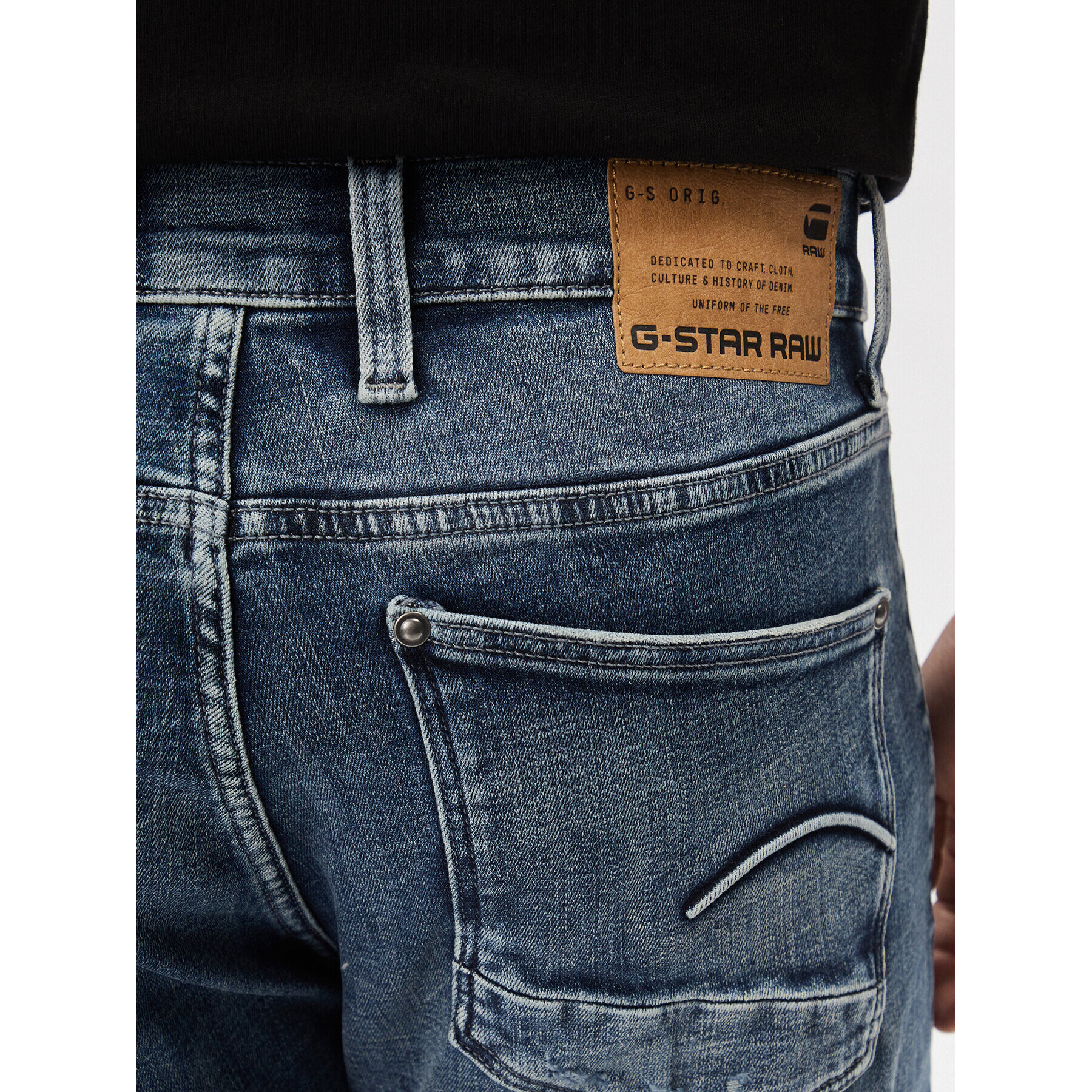 G-Star Raw Jeans hlače Revend Fwd D20071-C051-G120 Modra Skinny Fit - Pepit.si