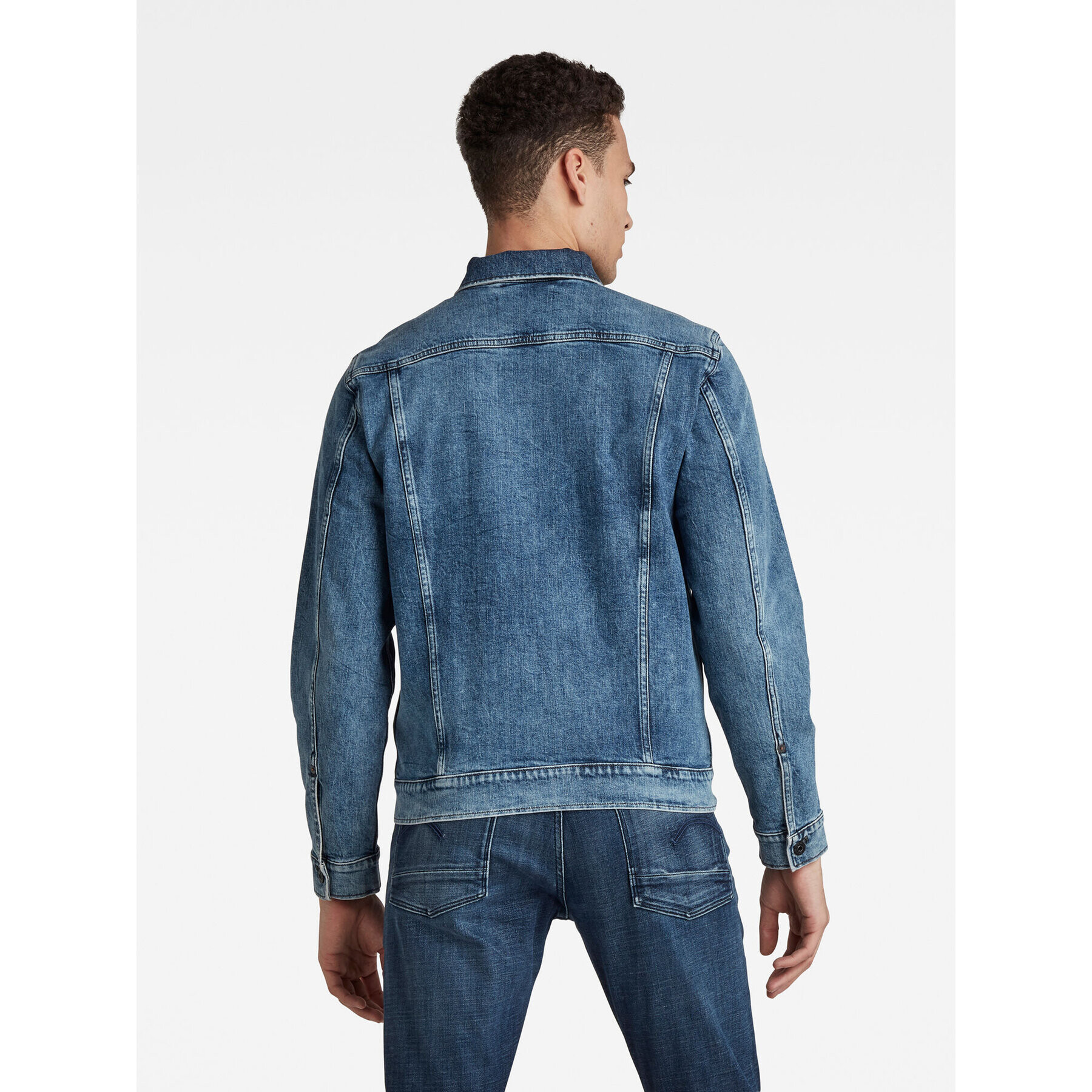 G-Star Raw Jeans jakna D20086-C911-C767 Modra Regular Fit - Pepit.si