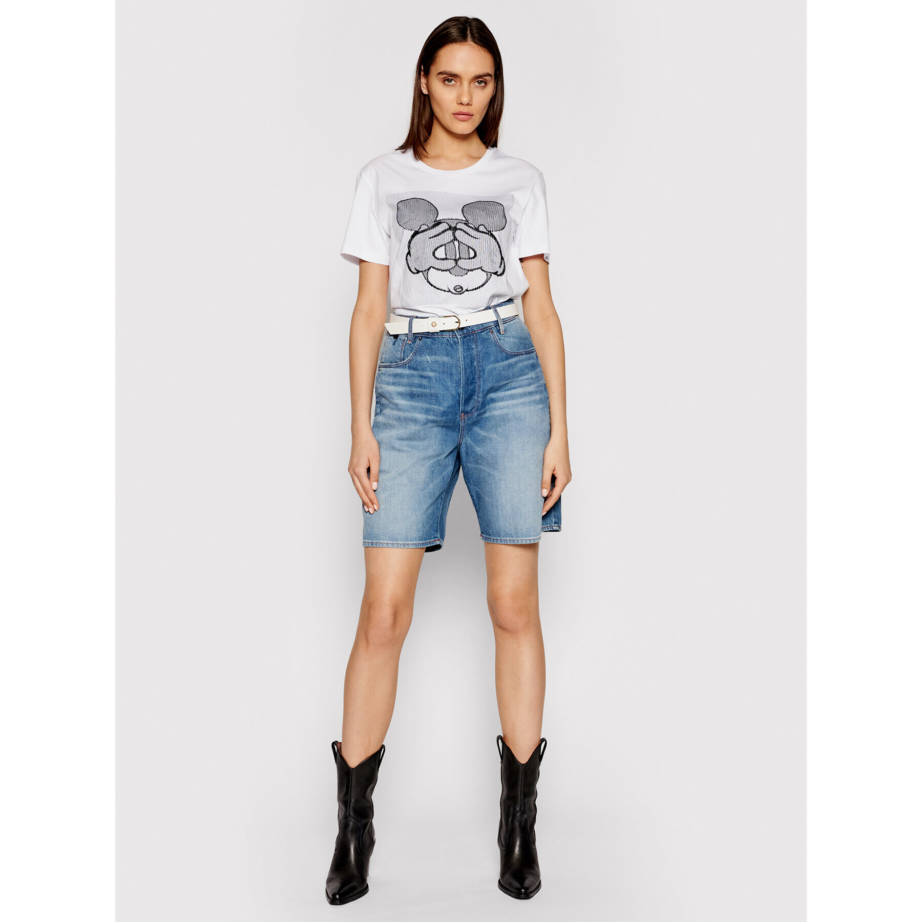 G-Star Raw Jeans kratke hlače Staq D19584-C665-C279 Modra Boyfriend Fit - Pepit.si