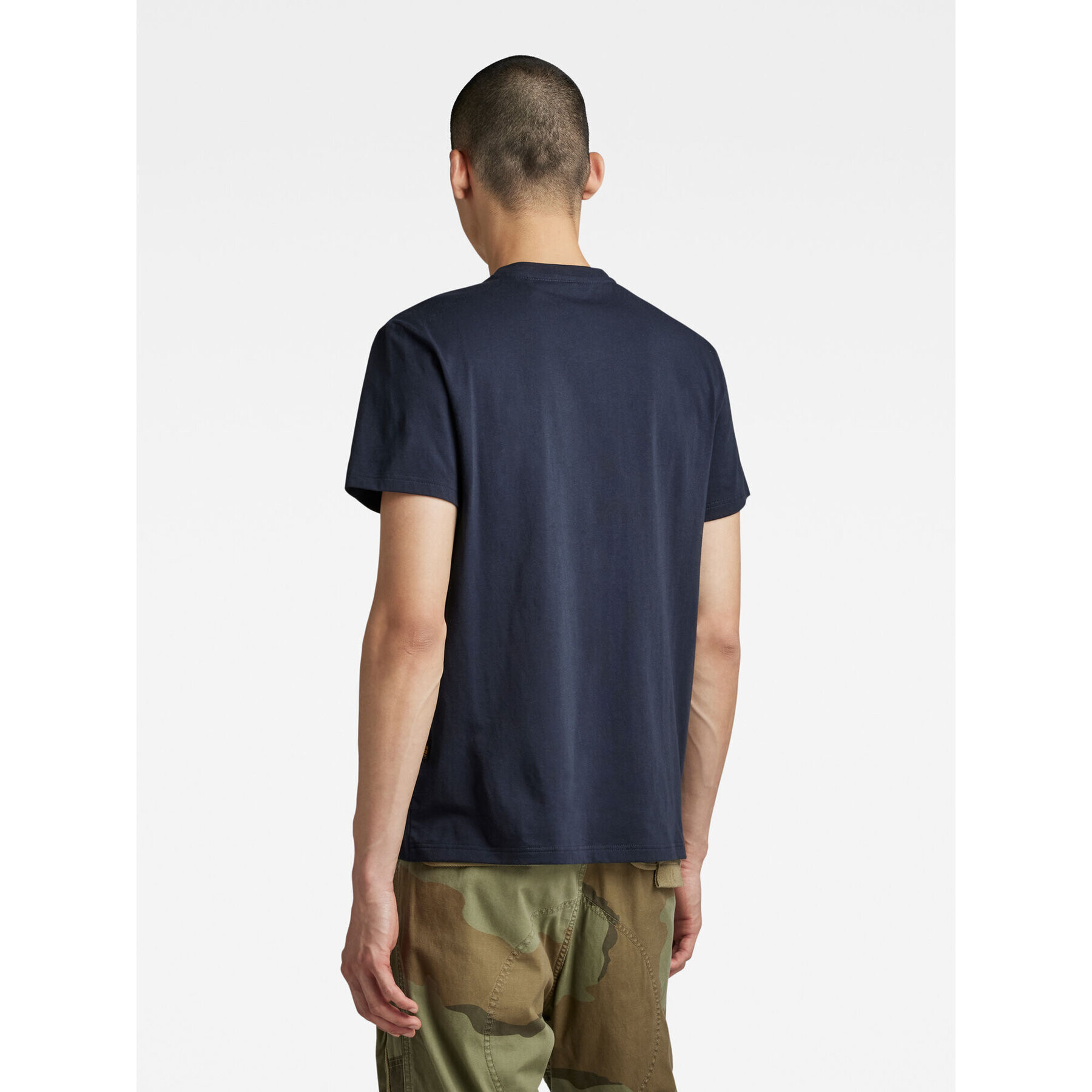 G-Star Raw Majica D16412-336-C742 Mornarsko modra Regular Fit - Pepit.si