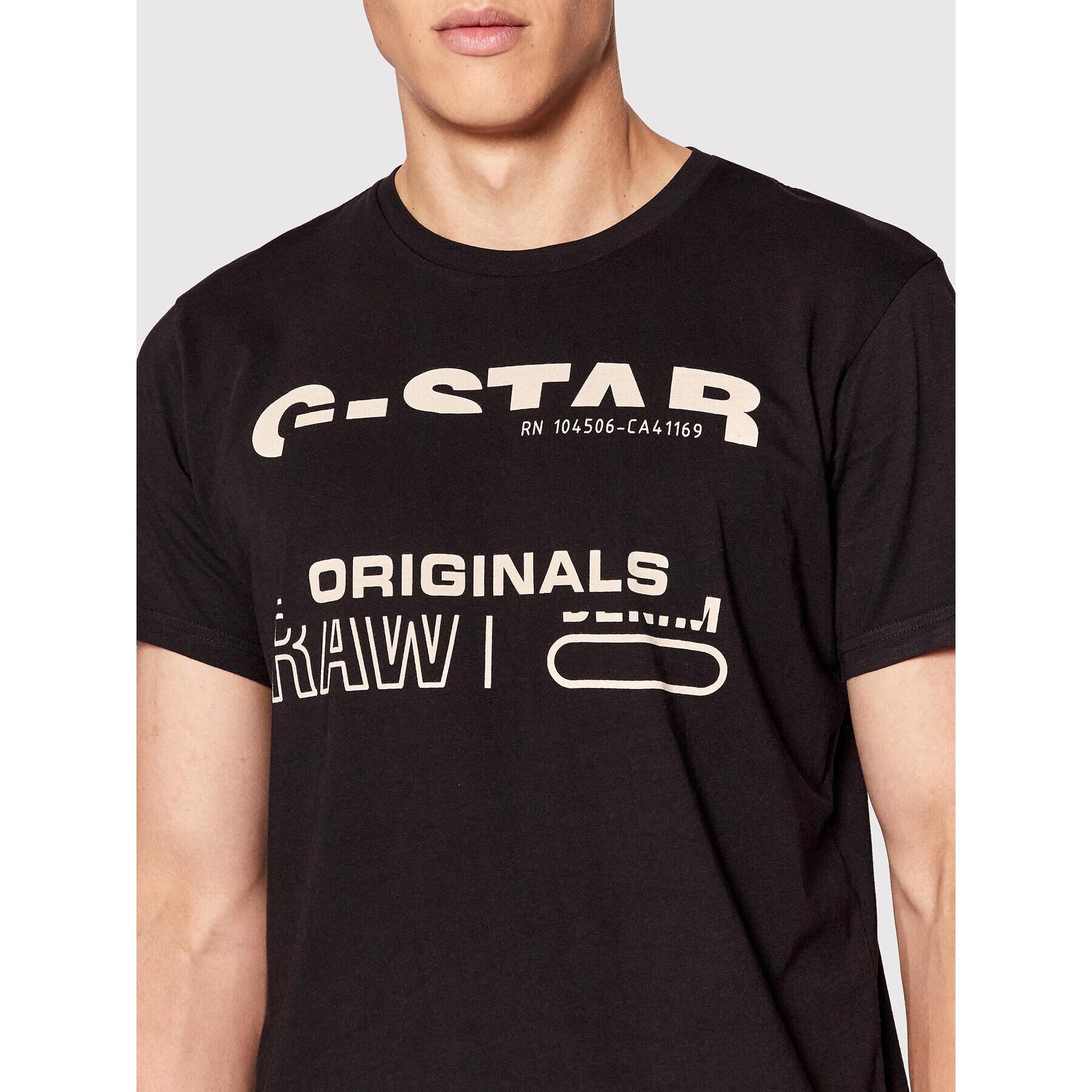 G-Star Raw Majica Originals D21664-C506-6484 Črna Regular Fit - Pepit.si