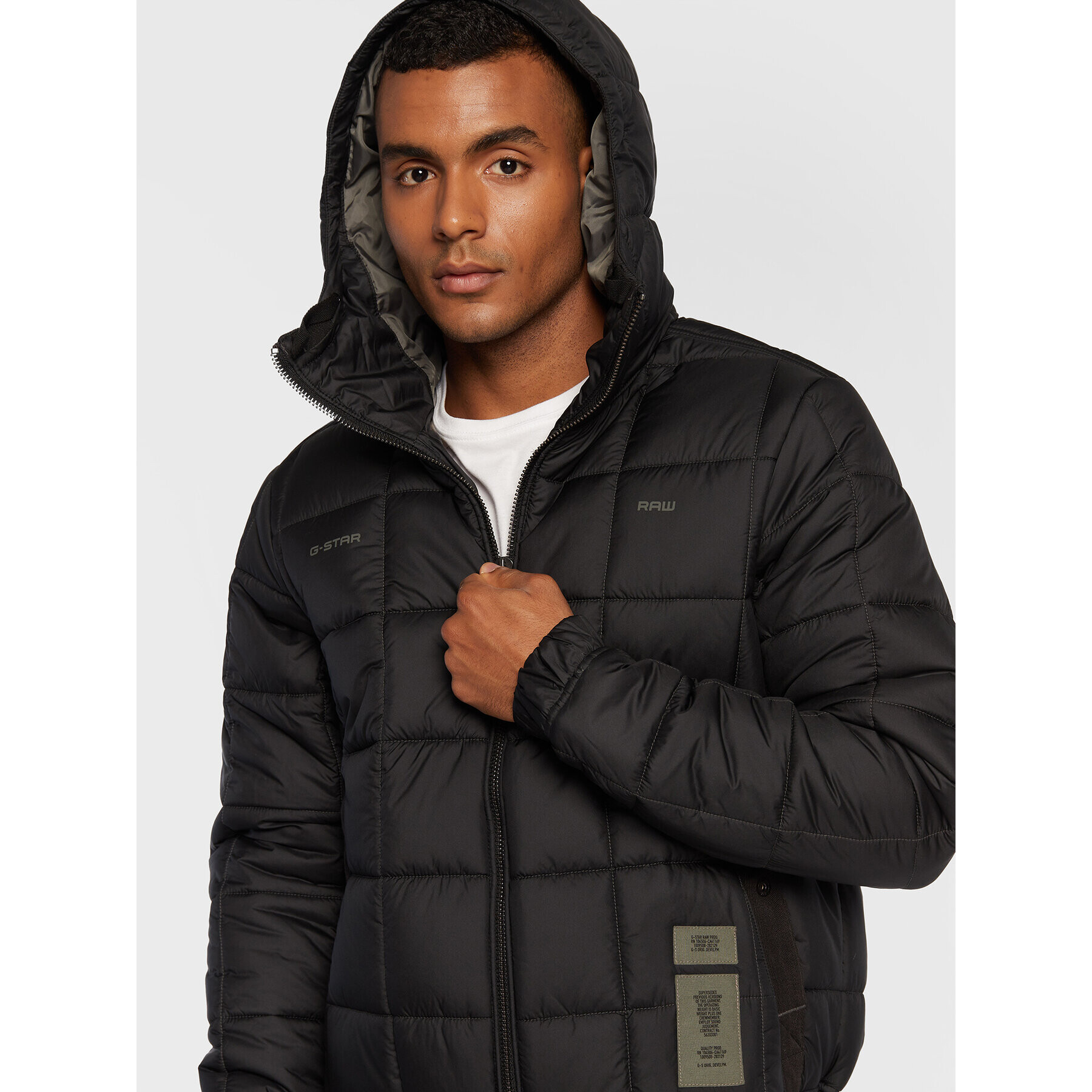 G-Star Raw Puhovka Meefic D22716-B958-6484 Črna Regular Fit - Pepit.si