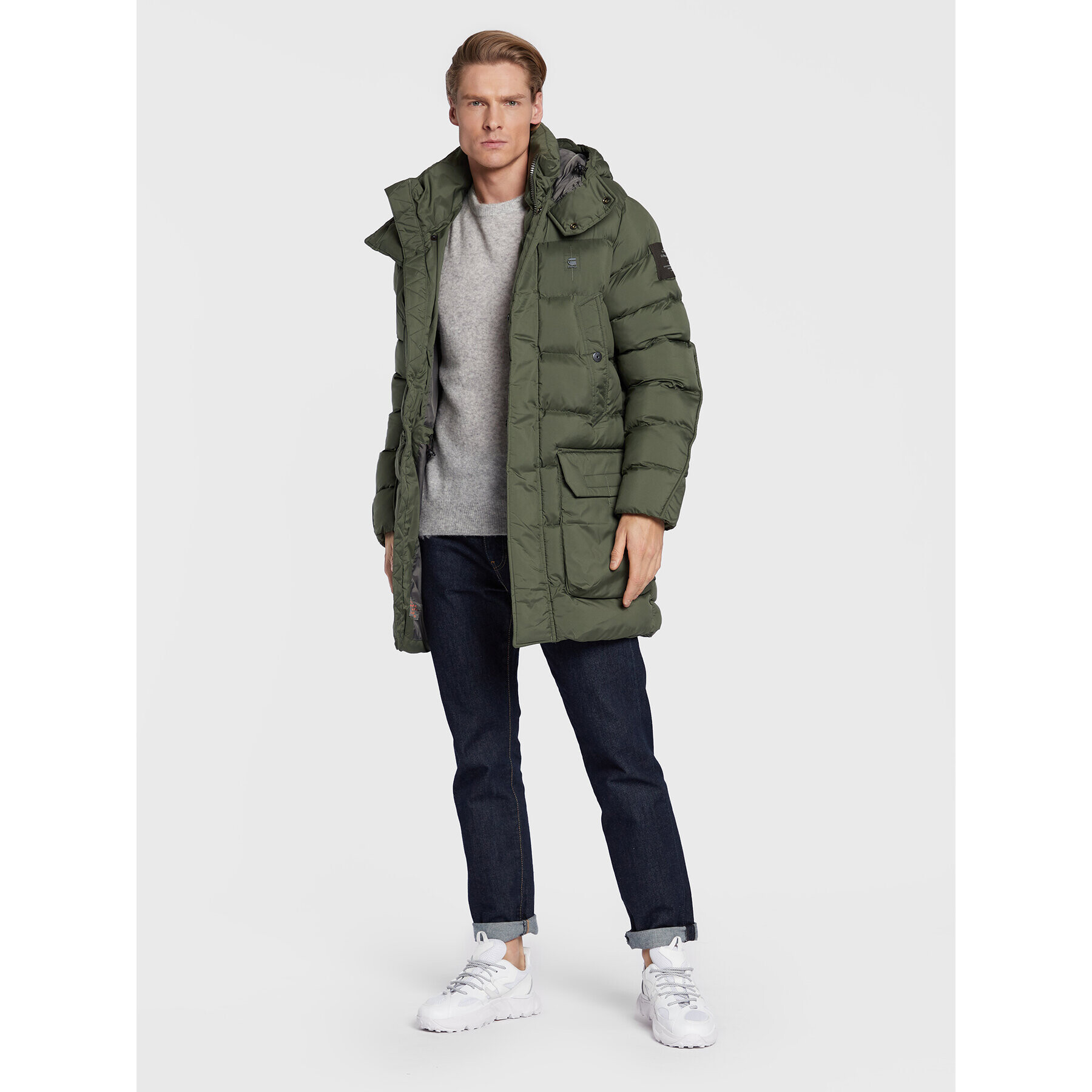 G-Star Raw Puhovka Whistler D20102-D199-8165 Zelena Regular Fit - Pepit.si