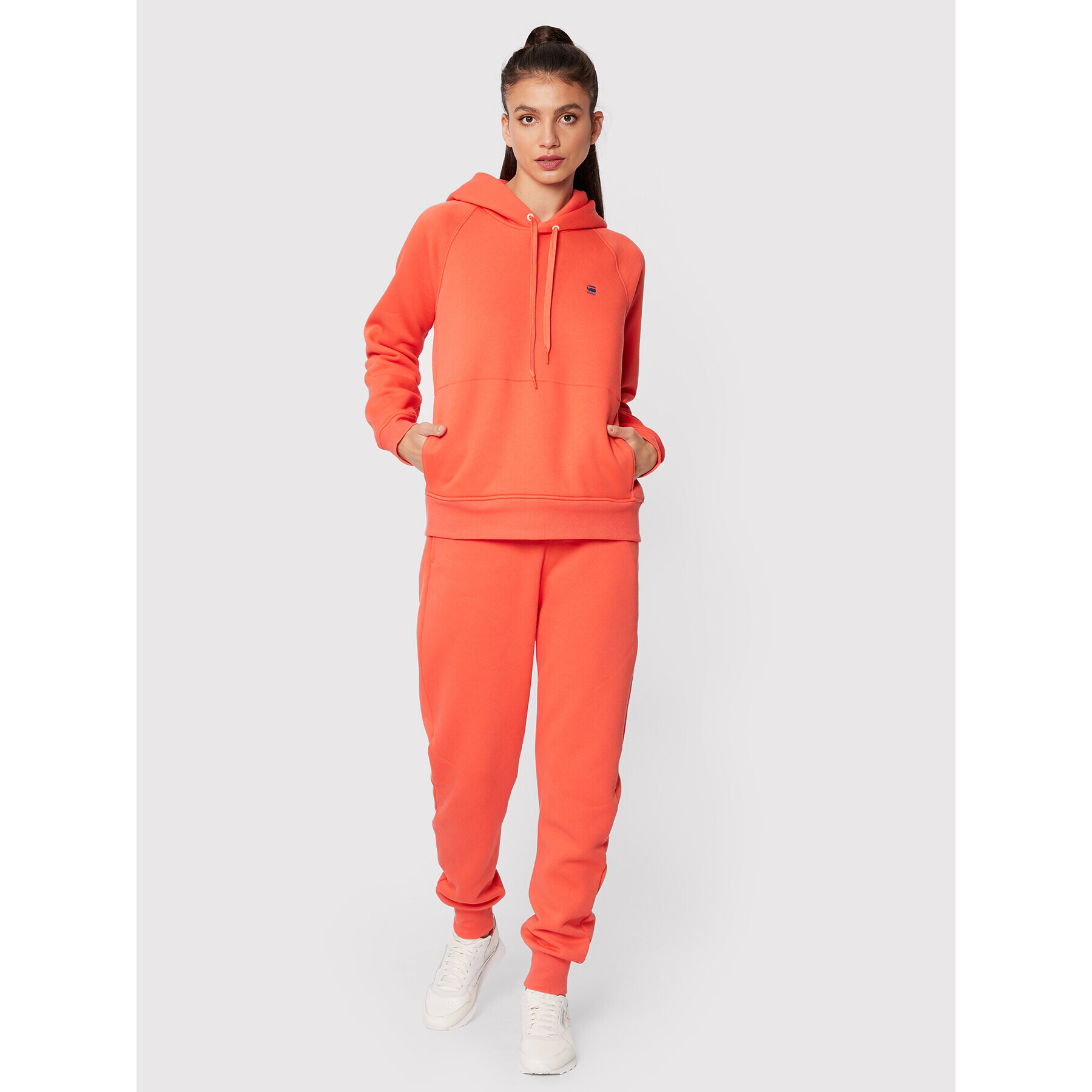 G-Star Raw Spodnji del trenirke Premium Core D21320-C235-D159 Oranžna Regular Fit - Pepit.si