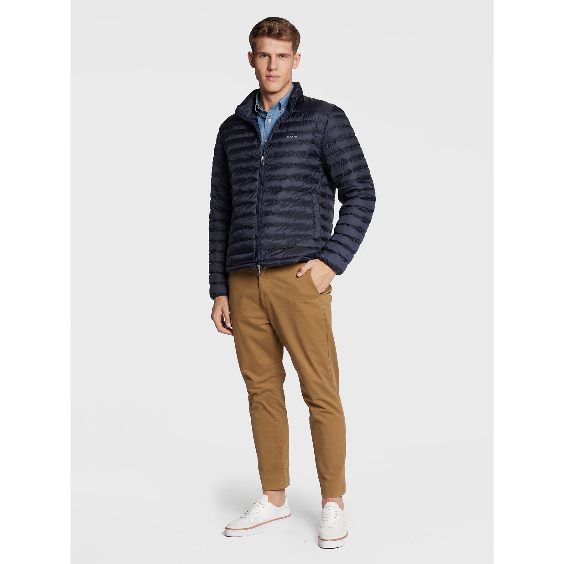 Gant Puhovka 7006271 Mornarsko modra Regular Fit - Pepit.si