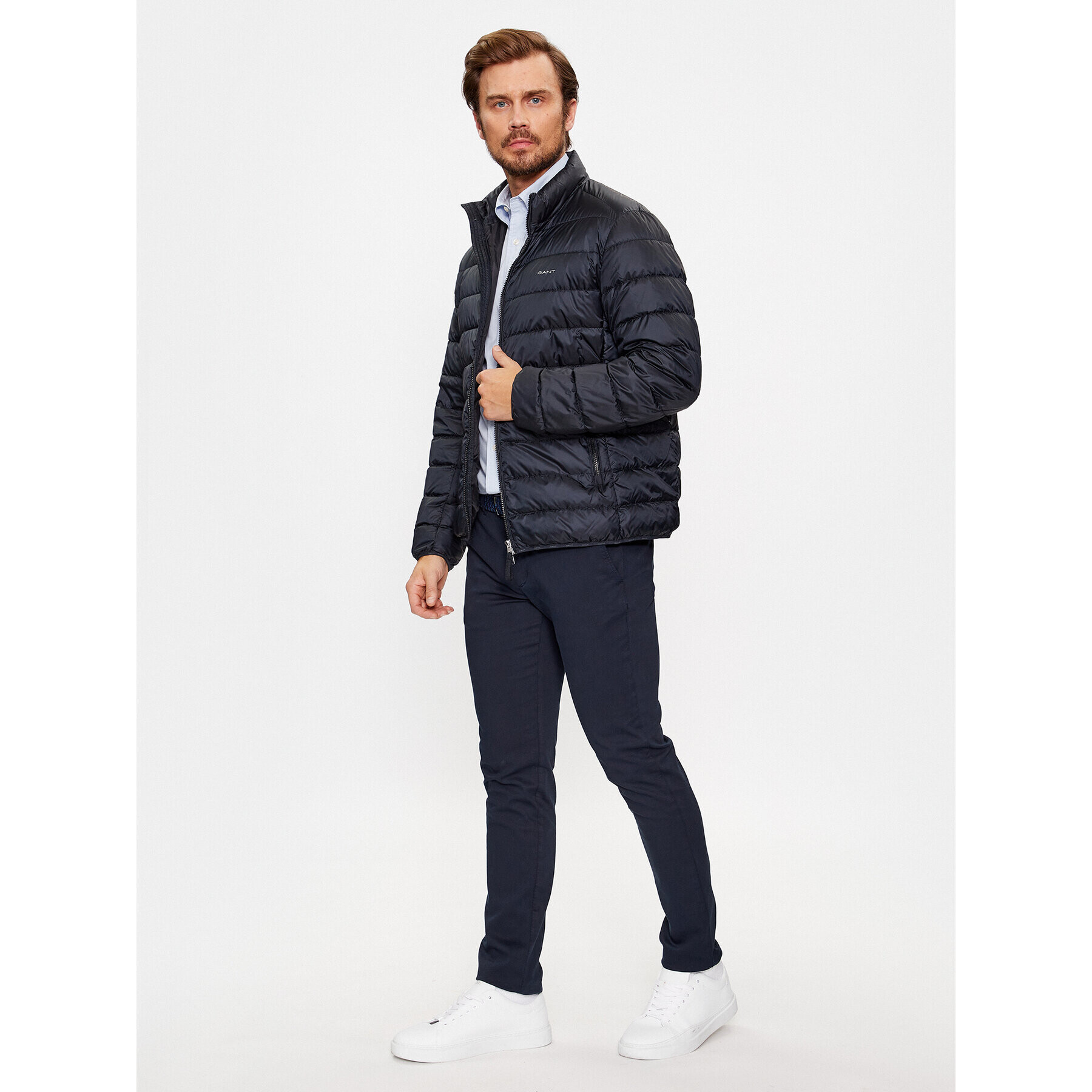 Gant Puhovka Light Down Jacket 7006298 Črna Regular Fit - Pepit.si