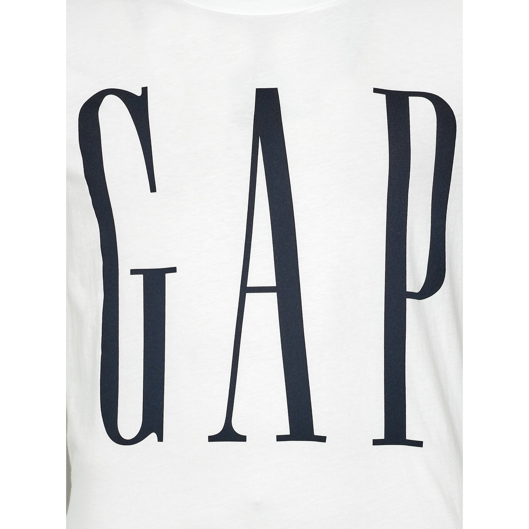 Gap Majica 499950-03 Bela Regular Fit - Pepit.si