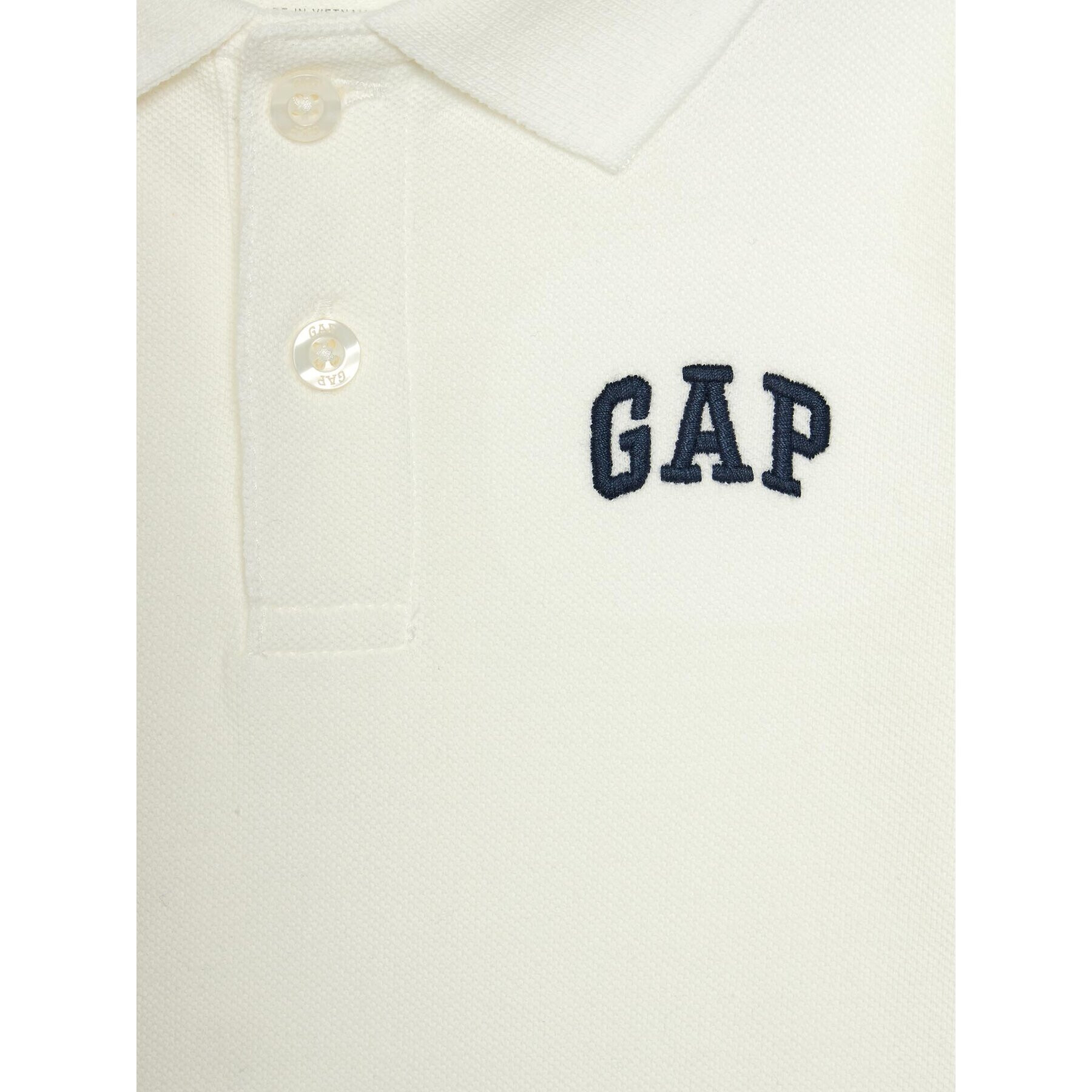 Gap Polo majica 857486-00 Bela Regular Fit - Pepit.si