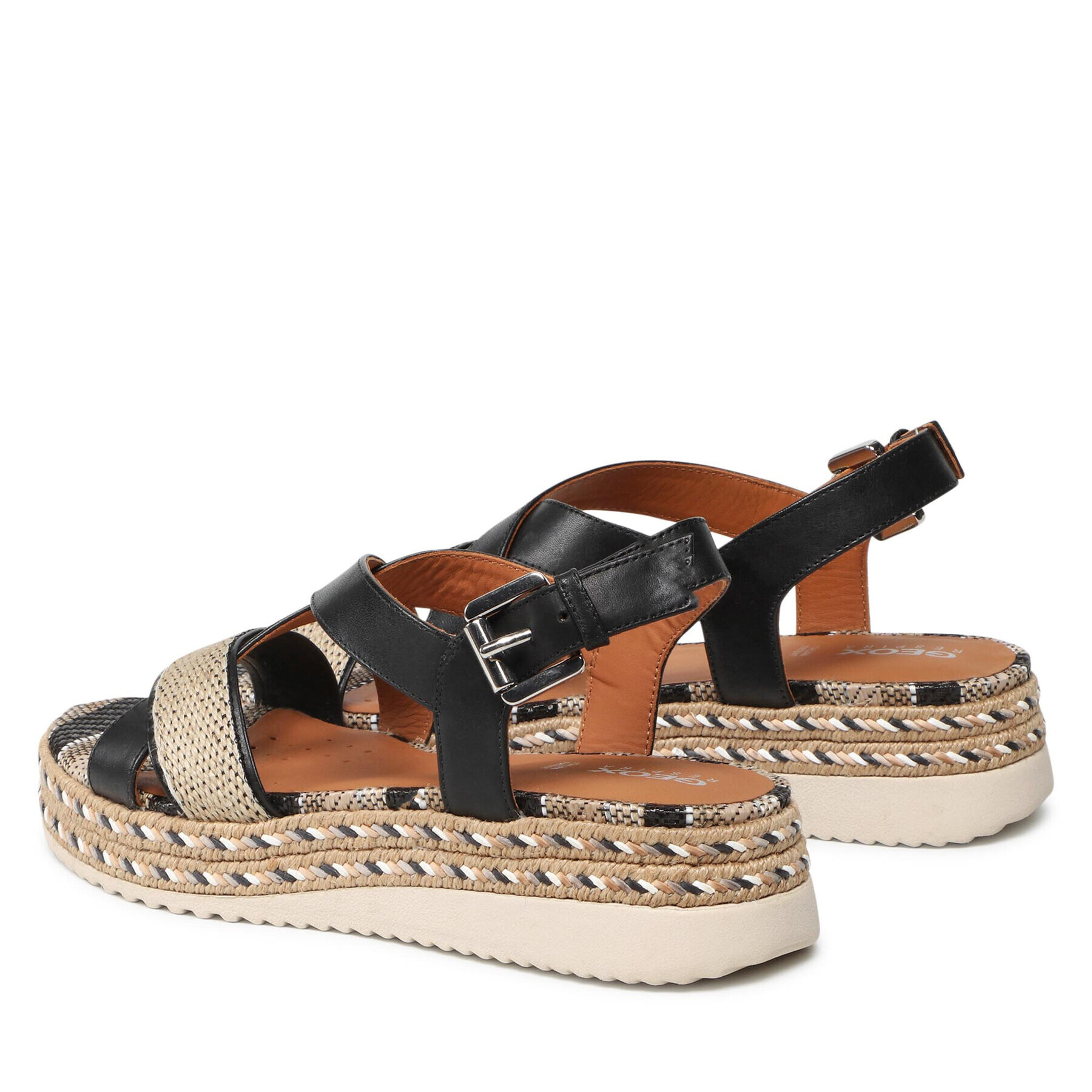 Geox Espadrile D Eolie D D25SRD 043ZI C9999 Črna - Pepit.si