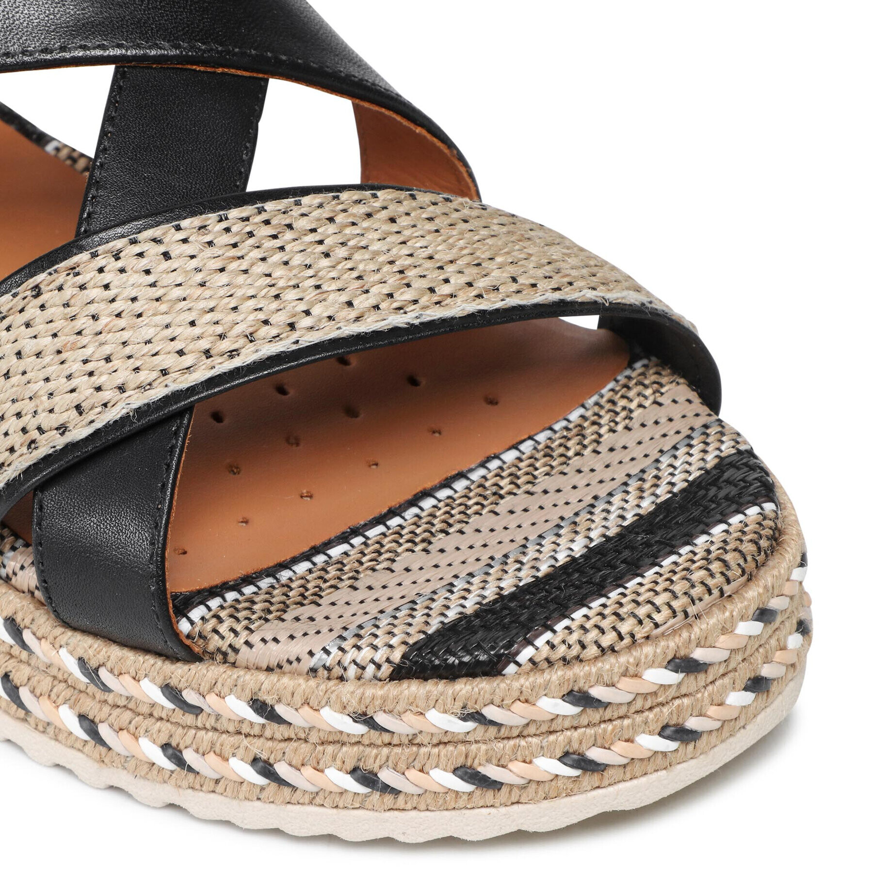 Geox Espadrile D Eolie D D25SRD 043ZI C9999 Črna - Pepit.si