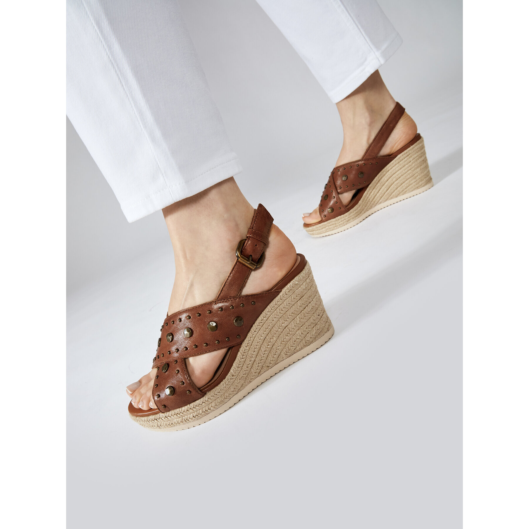 Geox Espadrile D Ponza A D15GVA 000TU C0013 Rjava - Pepit.si