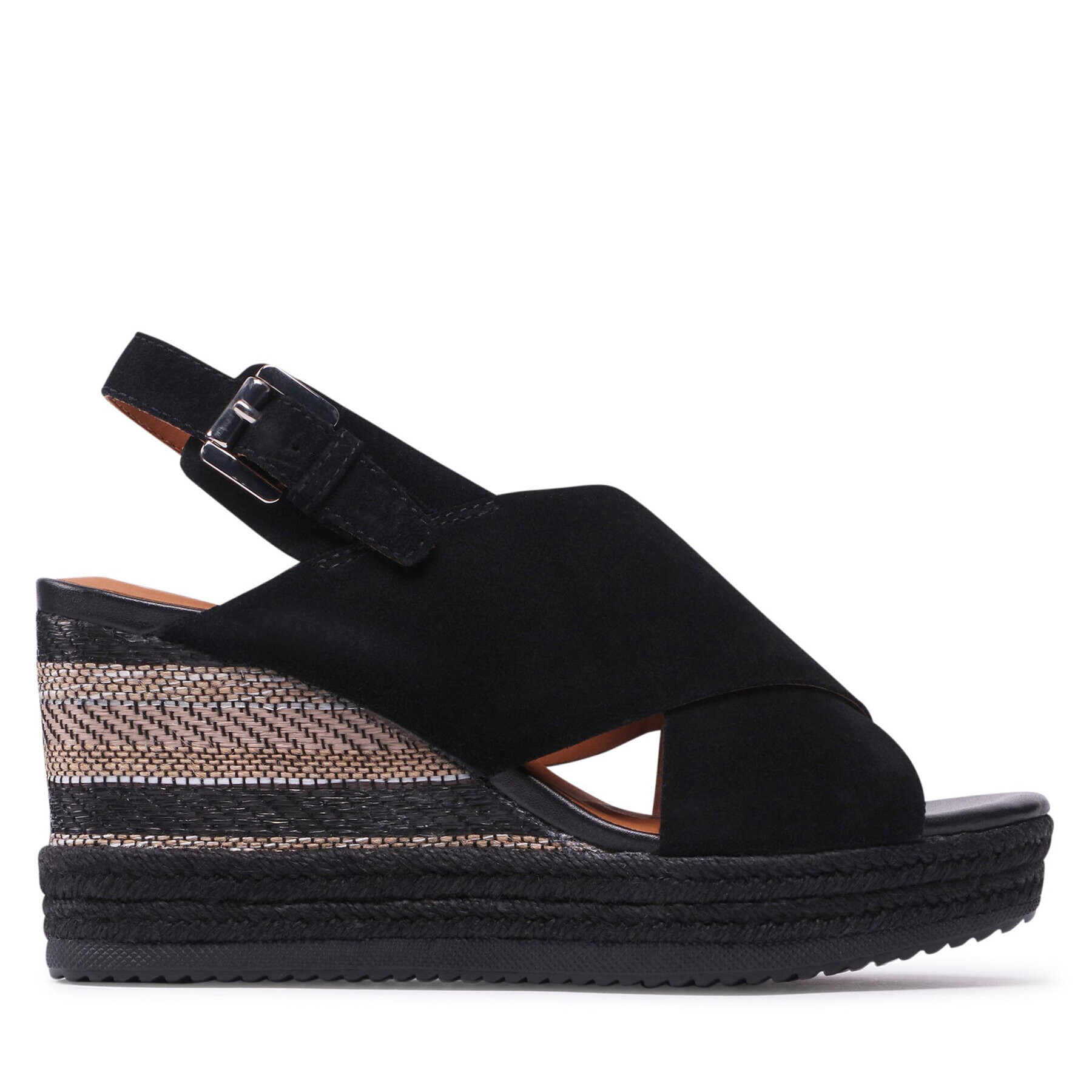 Geox Espadrile D Ponza A D25GVA 00022 C9999 Črna - Pepit.si