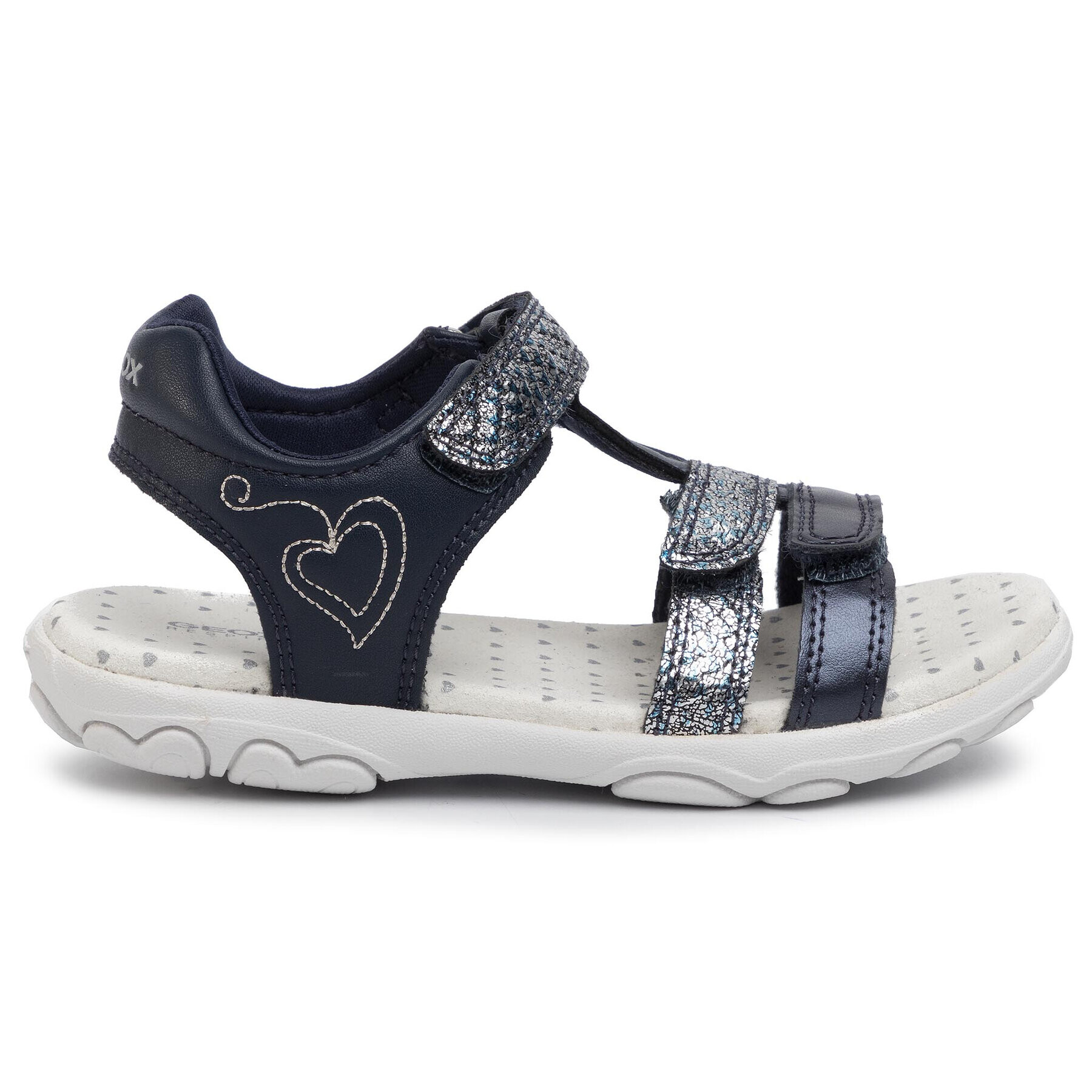 Geox Sandali J Sandal Cuore B J0290B 00454 CF44M S Mornarsko modra - Pepit.si