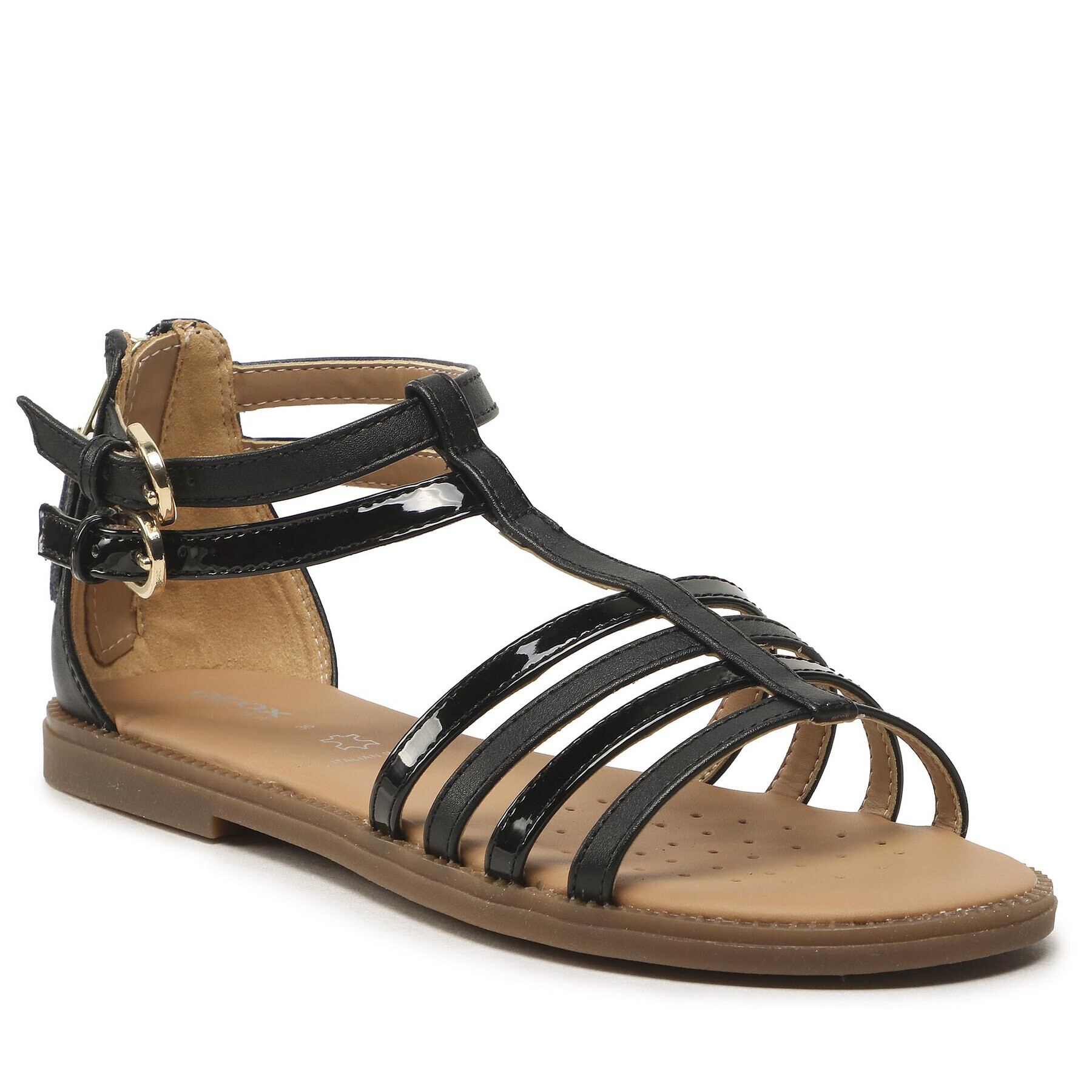 Geox Sandali J Sandal Karly Girl J7235D05402C9999 D Črna - Pepit.si