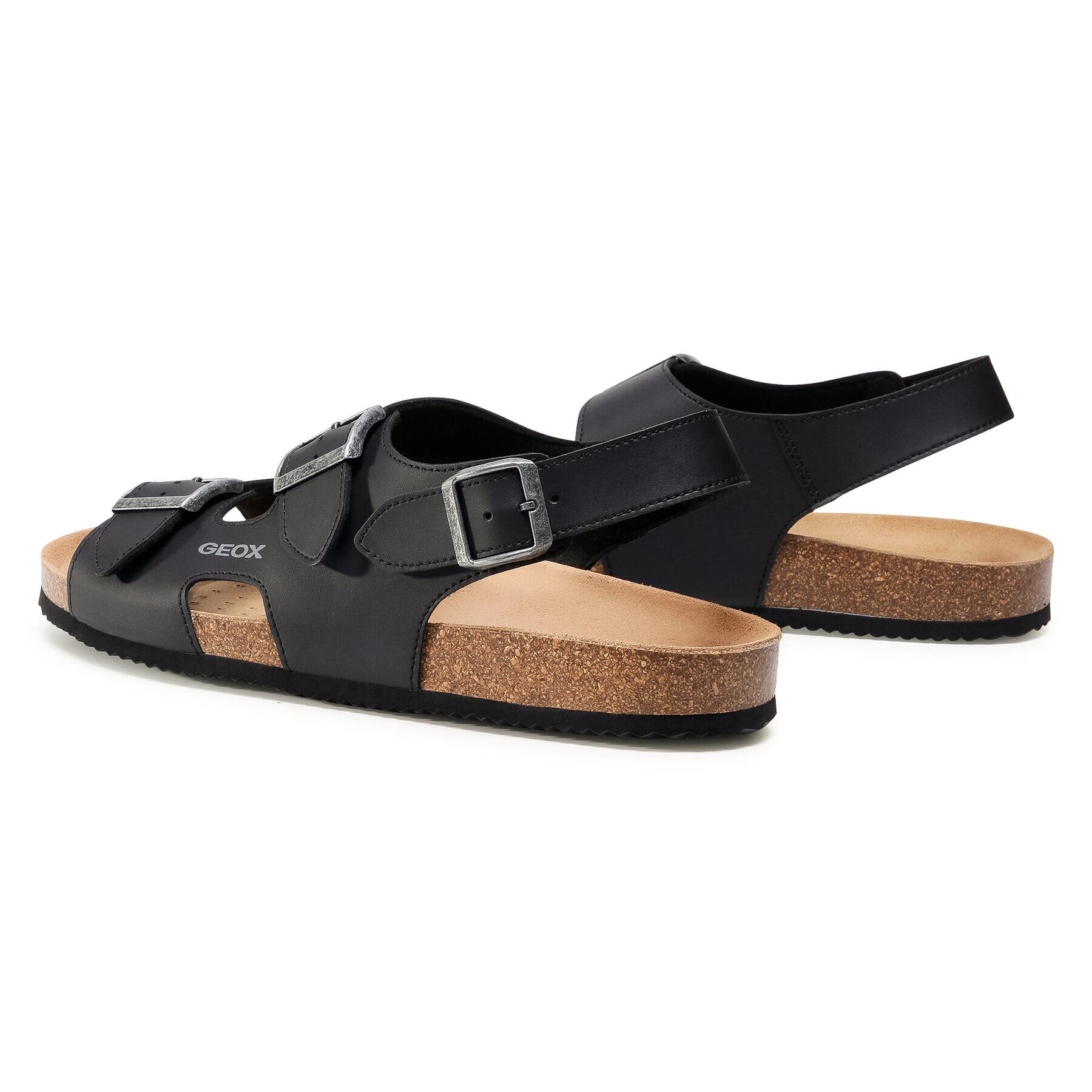 Geox Sandali U Sandal Ghita B U029VB 000BC C9999 Črna - Pepit.si