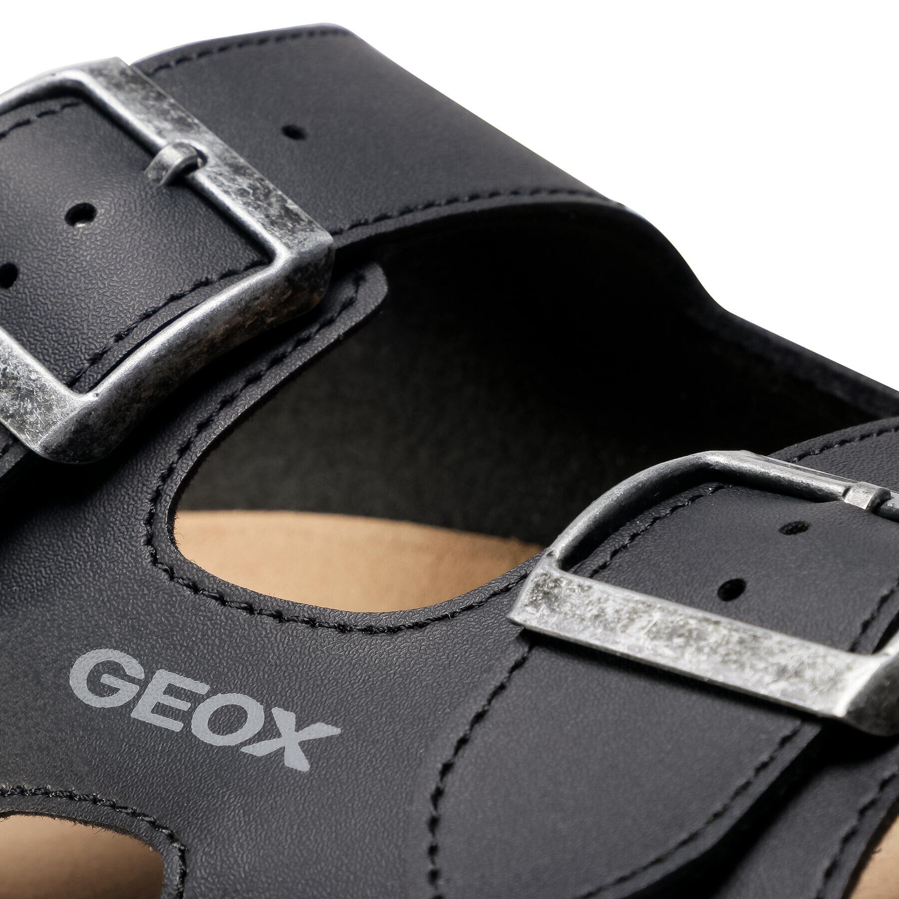 Geox Sandali U Sandal Ghita B U029VB 000BC C9999 Črna - Pepit.si