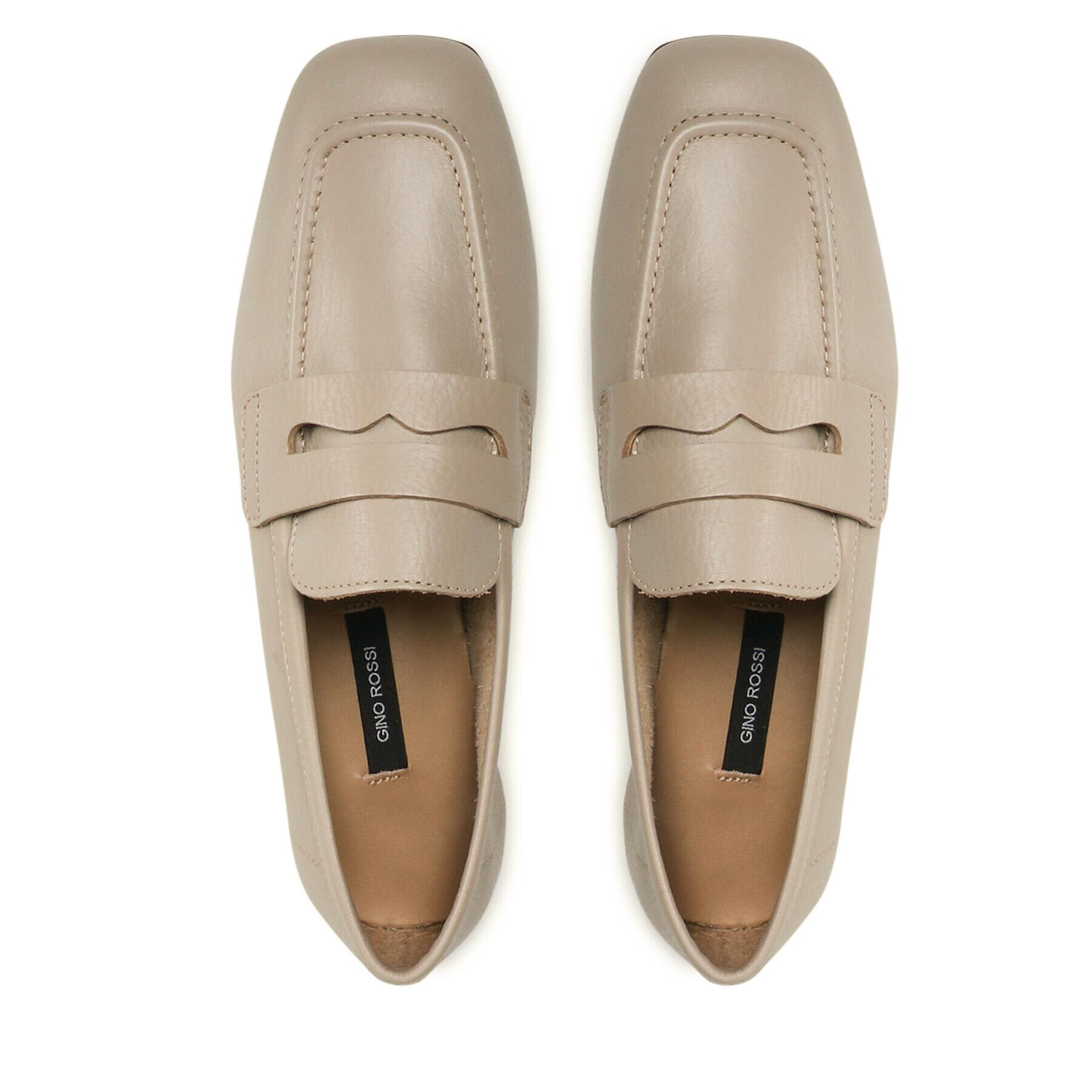 Gino Rossi Loaferke E22-28012LGS Bež - Pepit.si