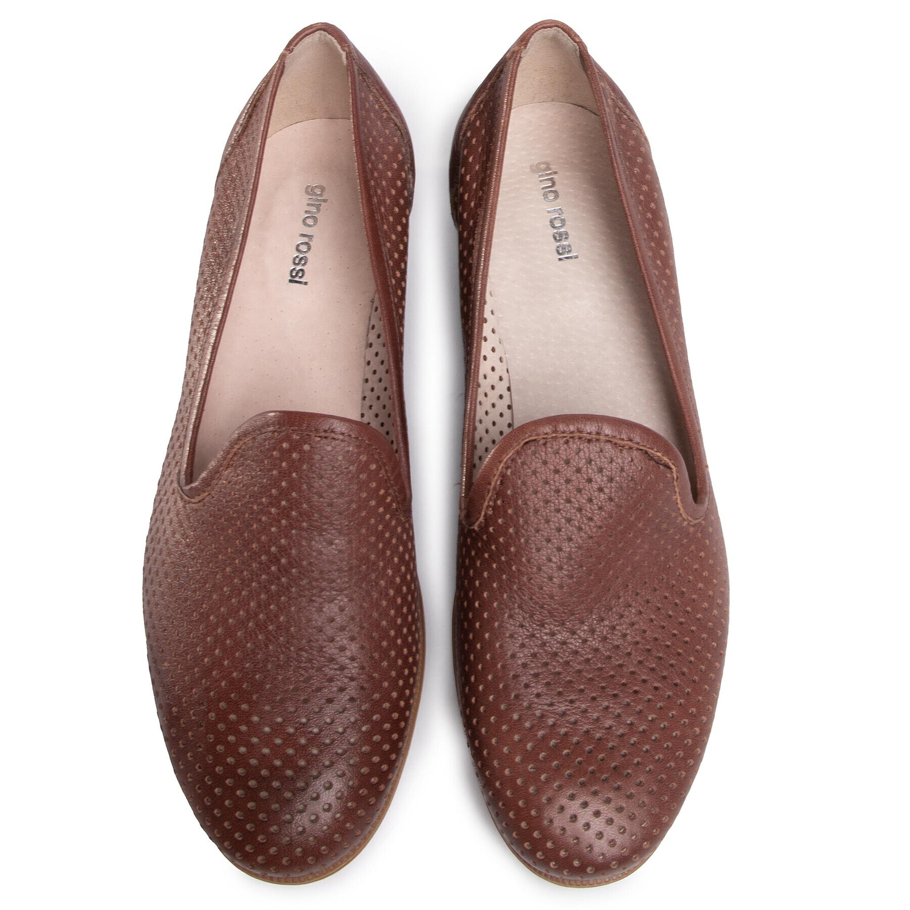 Gino Rossi Loaferke Gela DWG866-V52-9S00-0087-R Rjava - Pepit.si