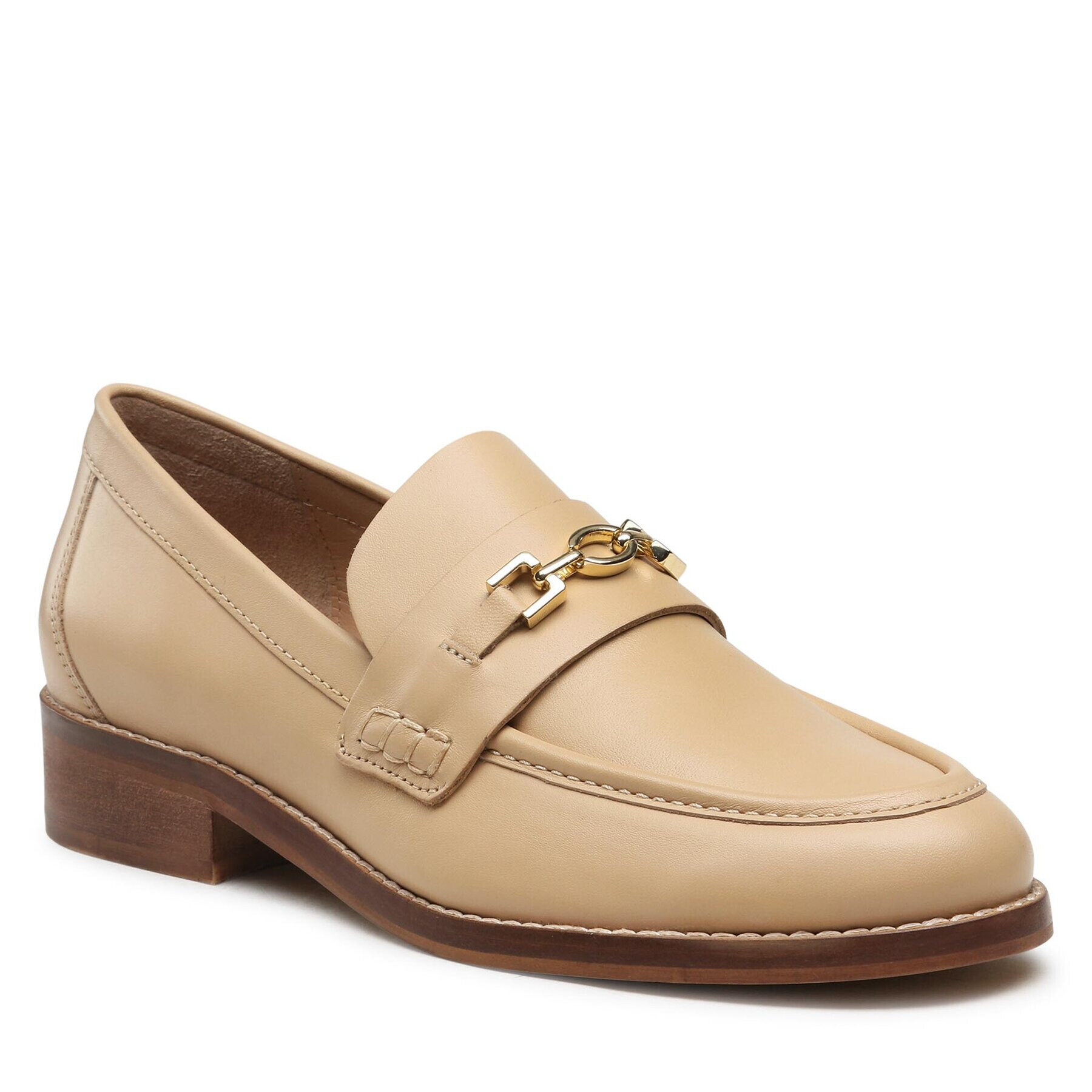 Gino Rossi Loaferke WILMA-107783 Bež - Pepit.si