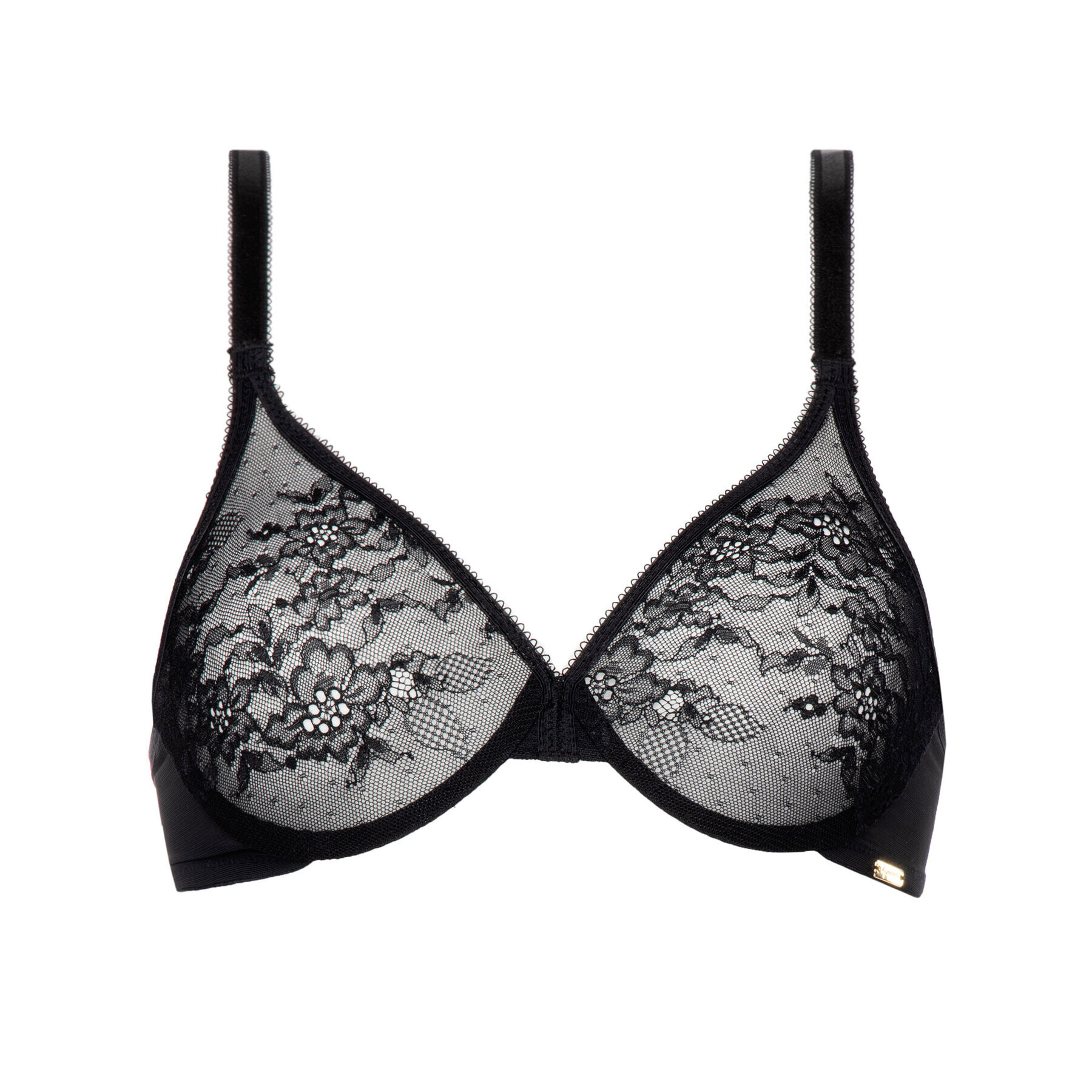 Gossard Nedrček s kostjo Lace Sheer 13001 Črna - Pepit.si