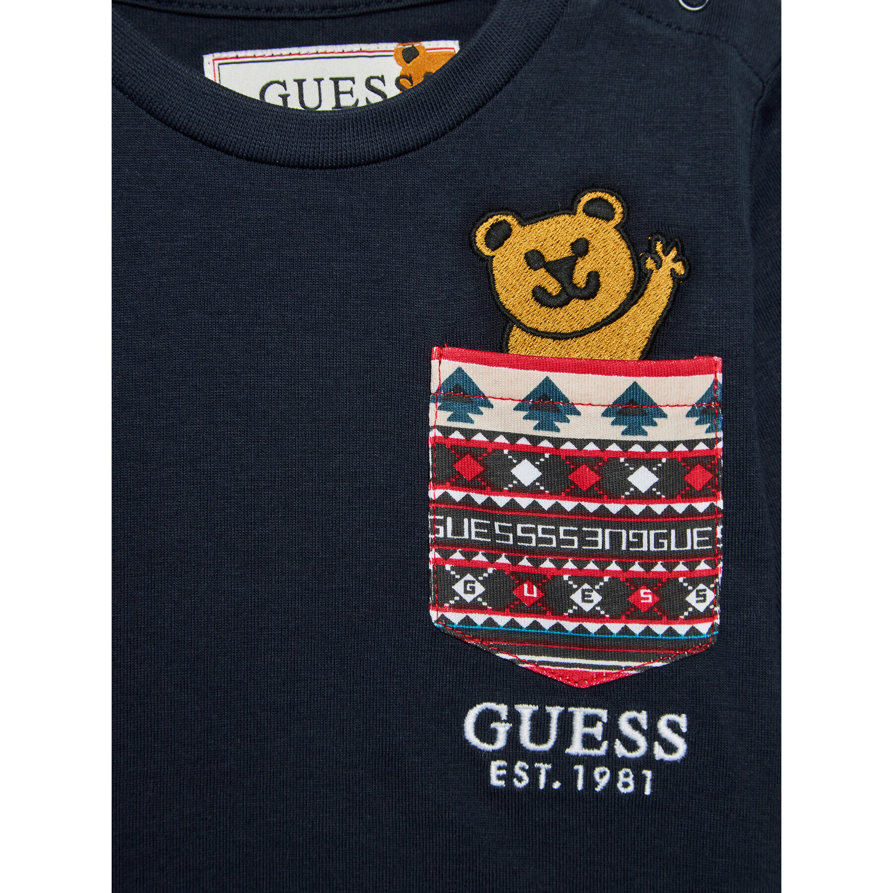 Guess Bluza I3BI04 I3Z13 Modra Regular Fit - Pepit.si