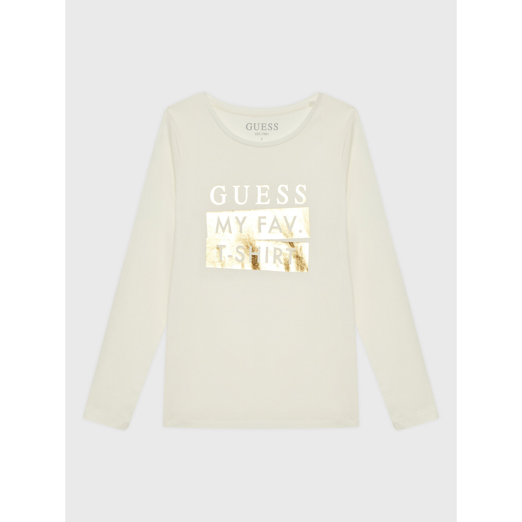 Guess Bluza J2BI03 J1313 Bež Regular Fit - Pepit.si