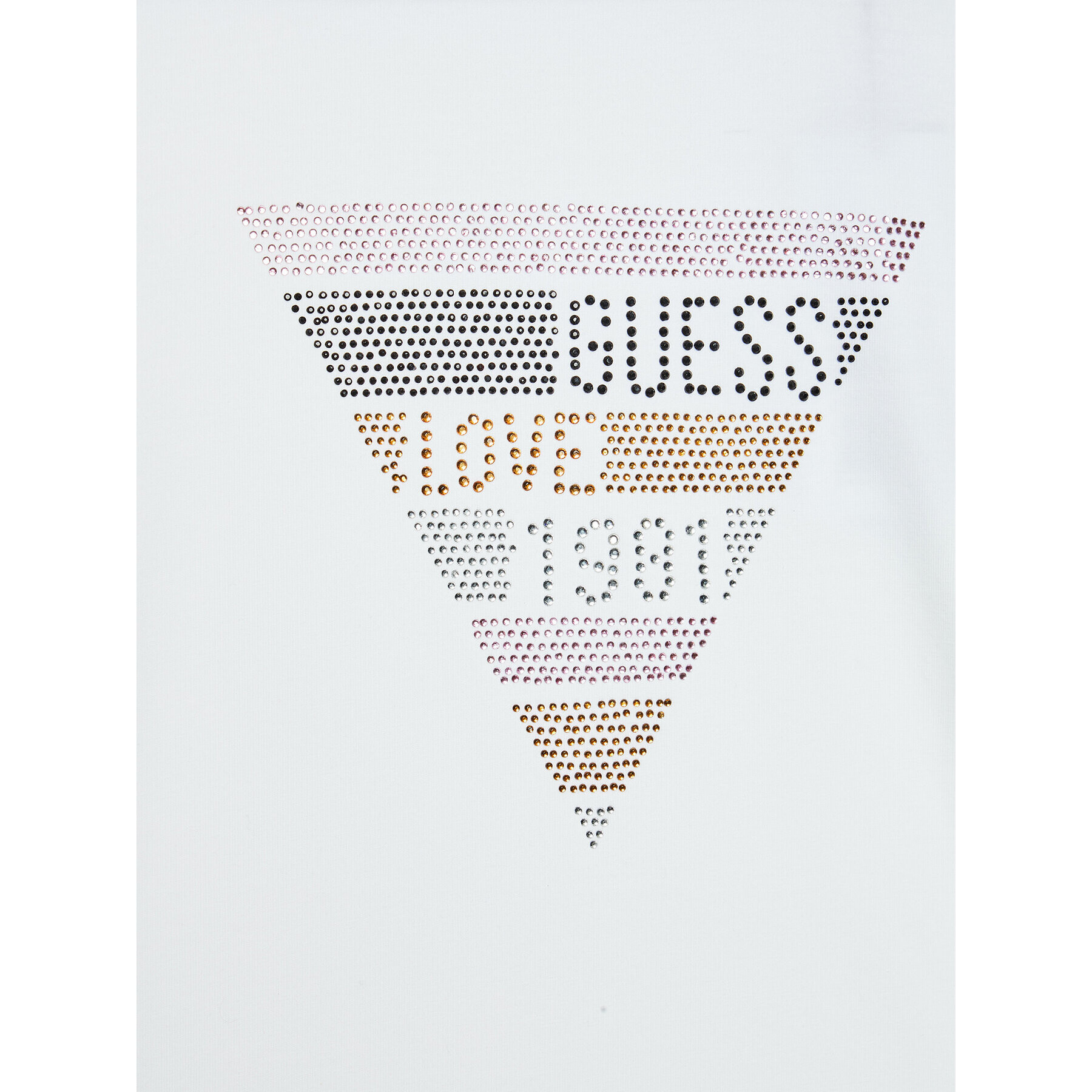 Guess Bluza J2YI07 K6YW1 Bela Regular Fit - Pepit.si