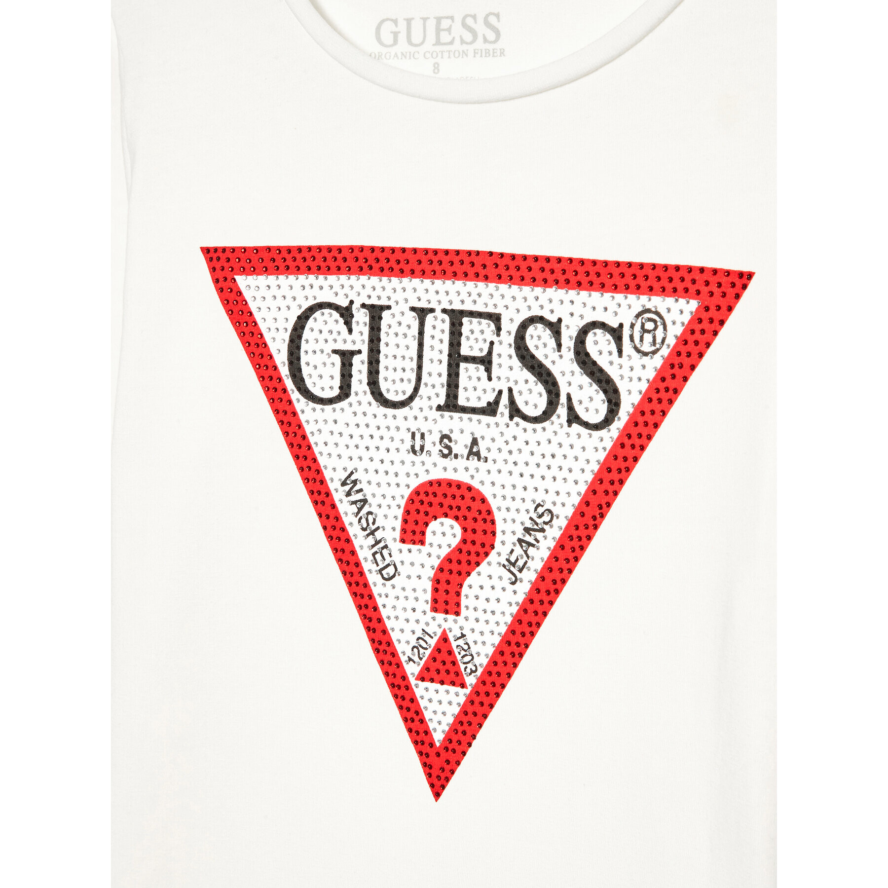 Guess Bluza J2YI50 K6YW1 Bela Regular Fit - Pepit.si