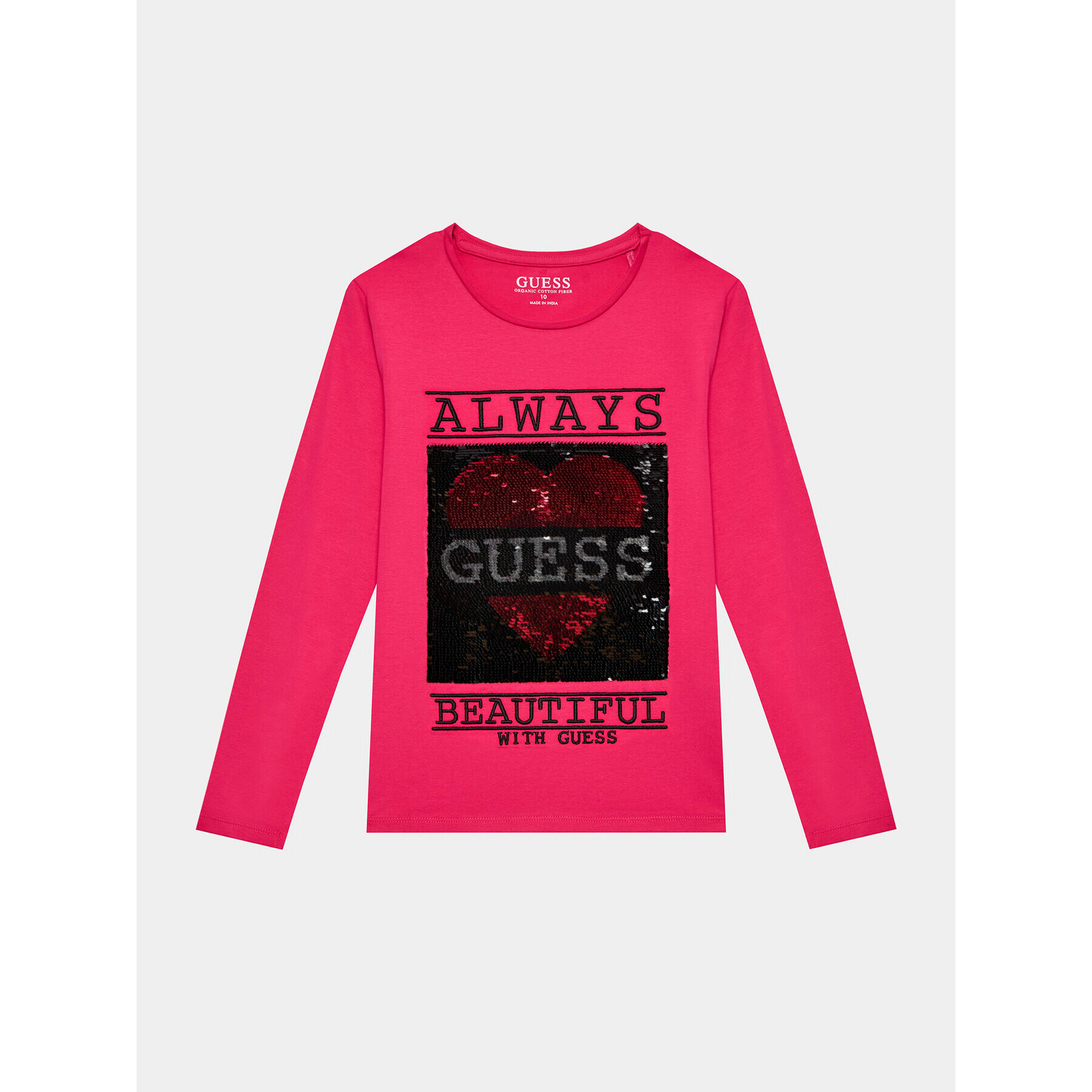 Guess Bluza J3BI12 J1314 Roza Regular Fit - Pepit.si