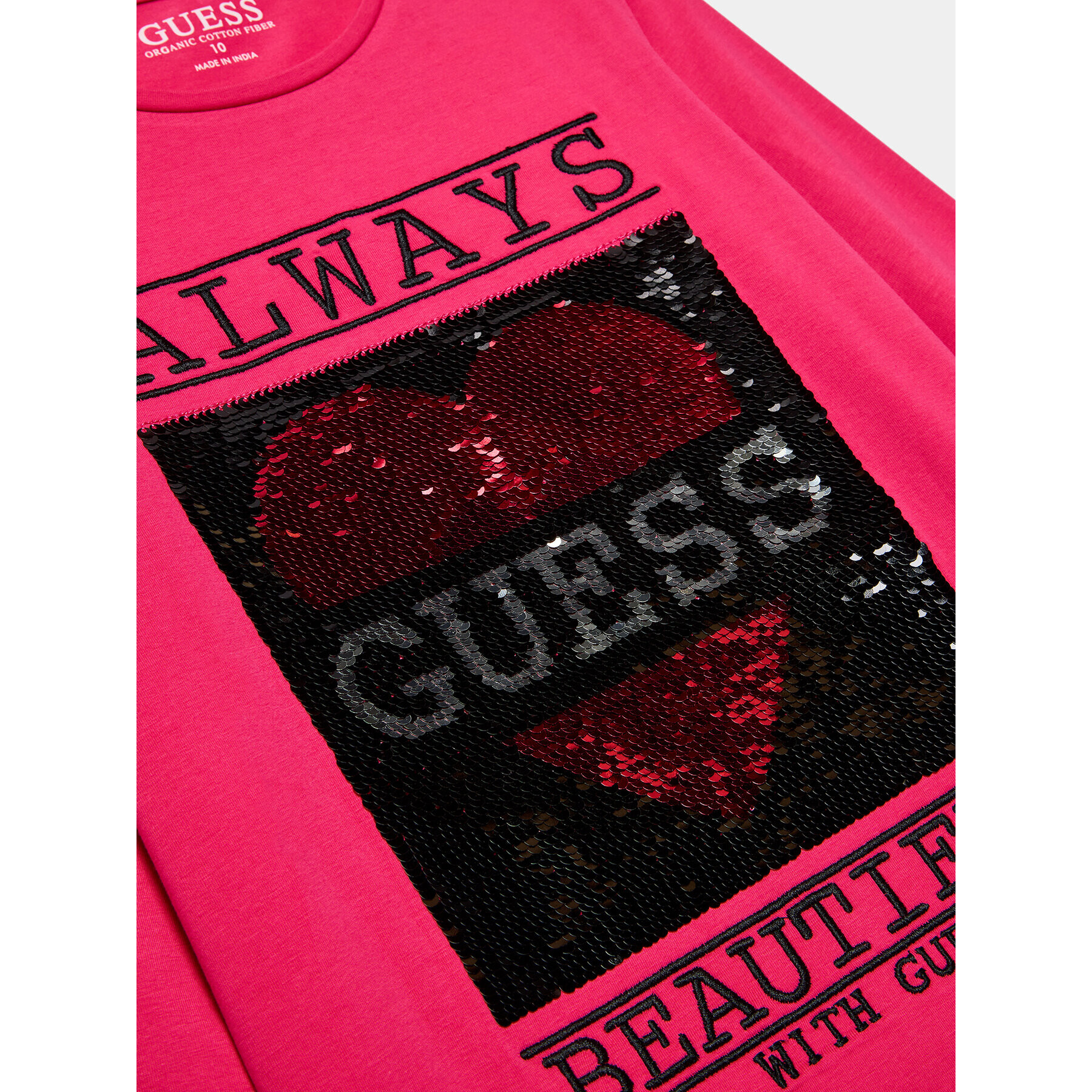 Guess Bluza J3BI12 J1314 Roza Regular Fit - Pepit.si