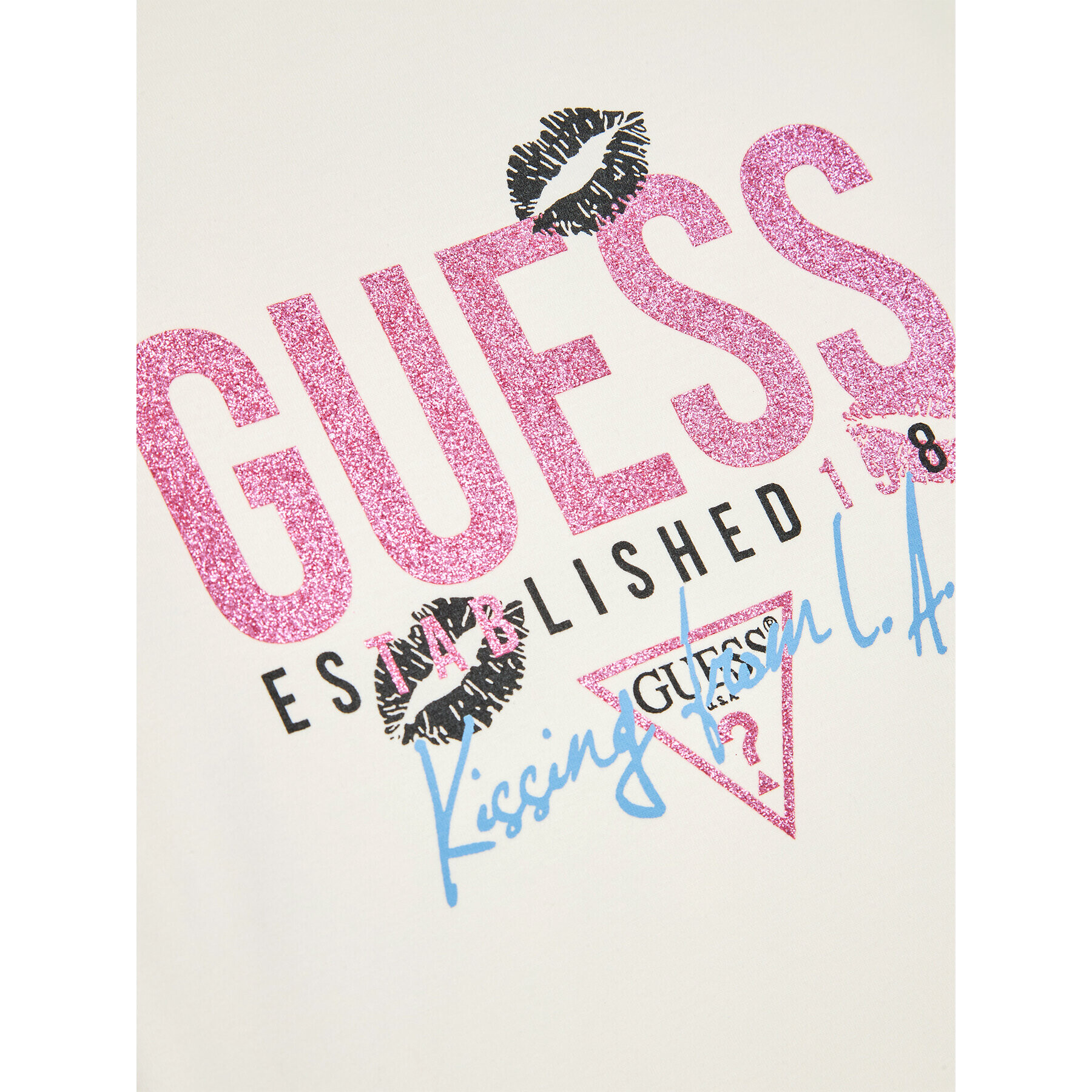 Guess Bluza J3BI16 J1314 Écru Regular Fit - Pepit.si