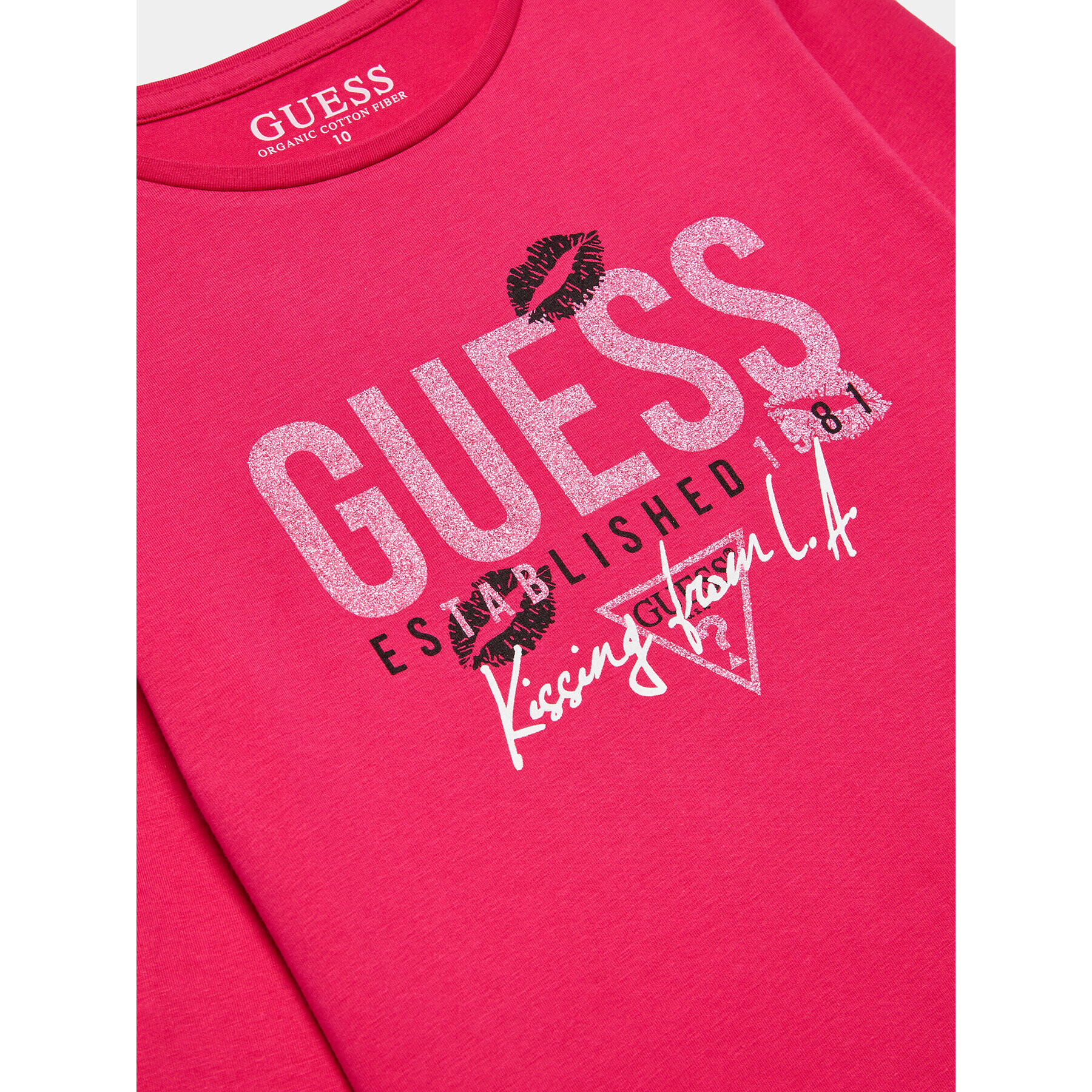 Guess Bluza J3BI16 J1314 Roza Regular Fit - Pepit.si