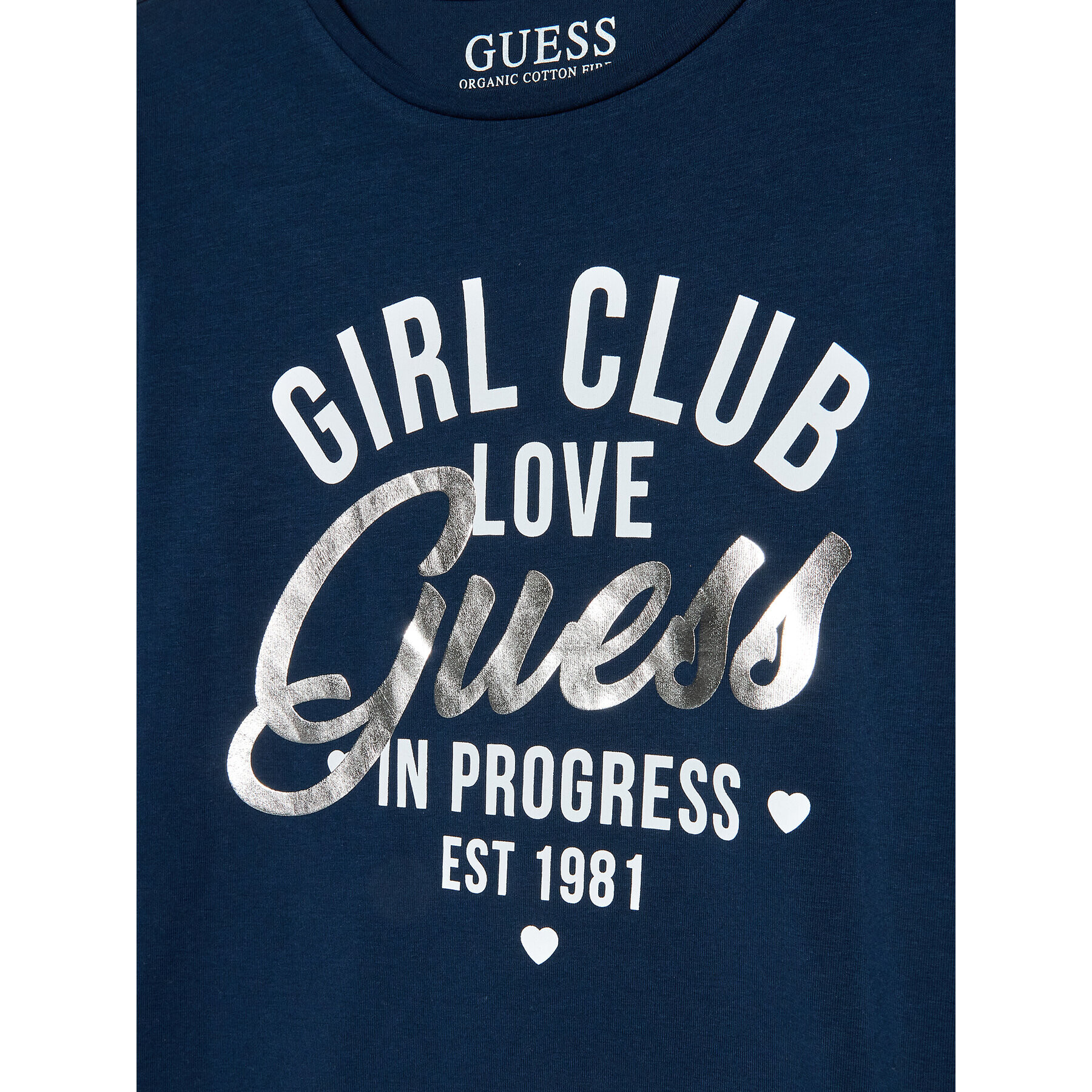 Guess Bluza J3RI27 K6YW1 Modra Regular Fit - Pepit.si