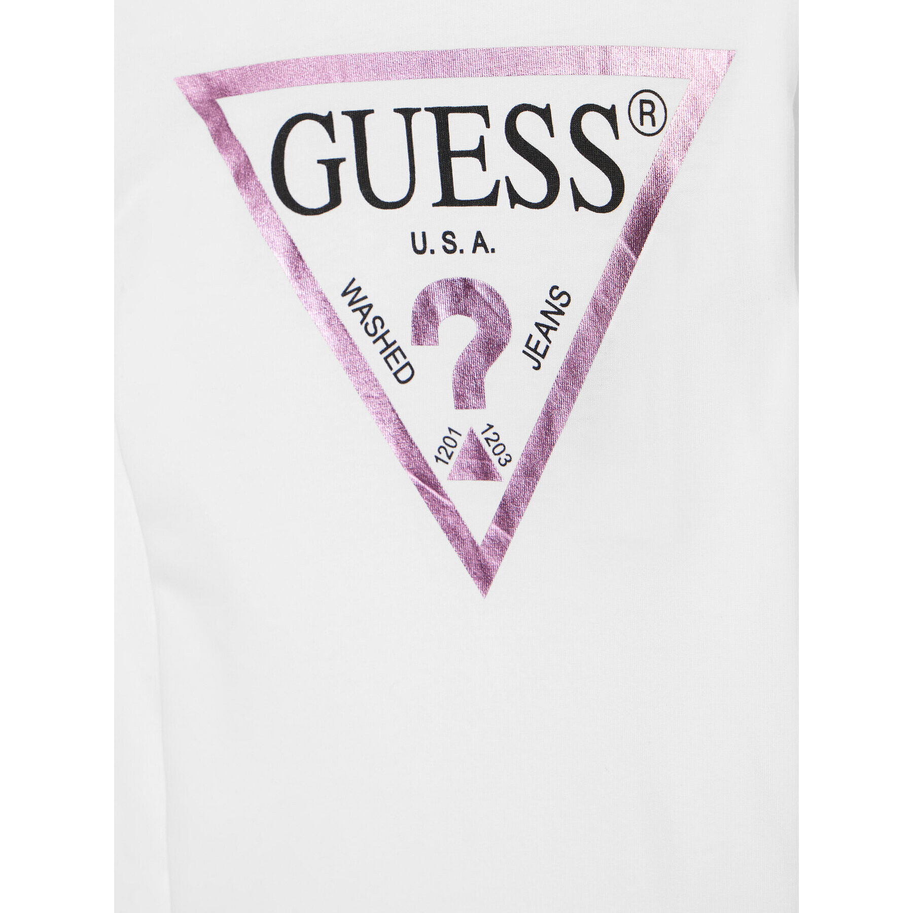 Guess Bluza J84I36 K8HM0 Bela Regular Fit - Pepit.si