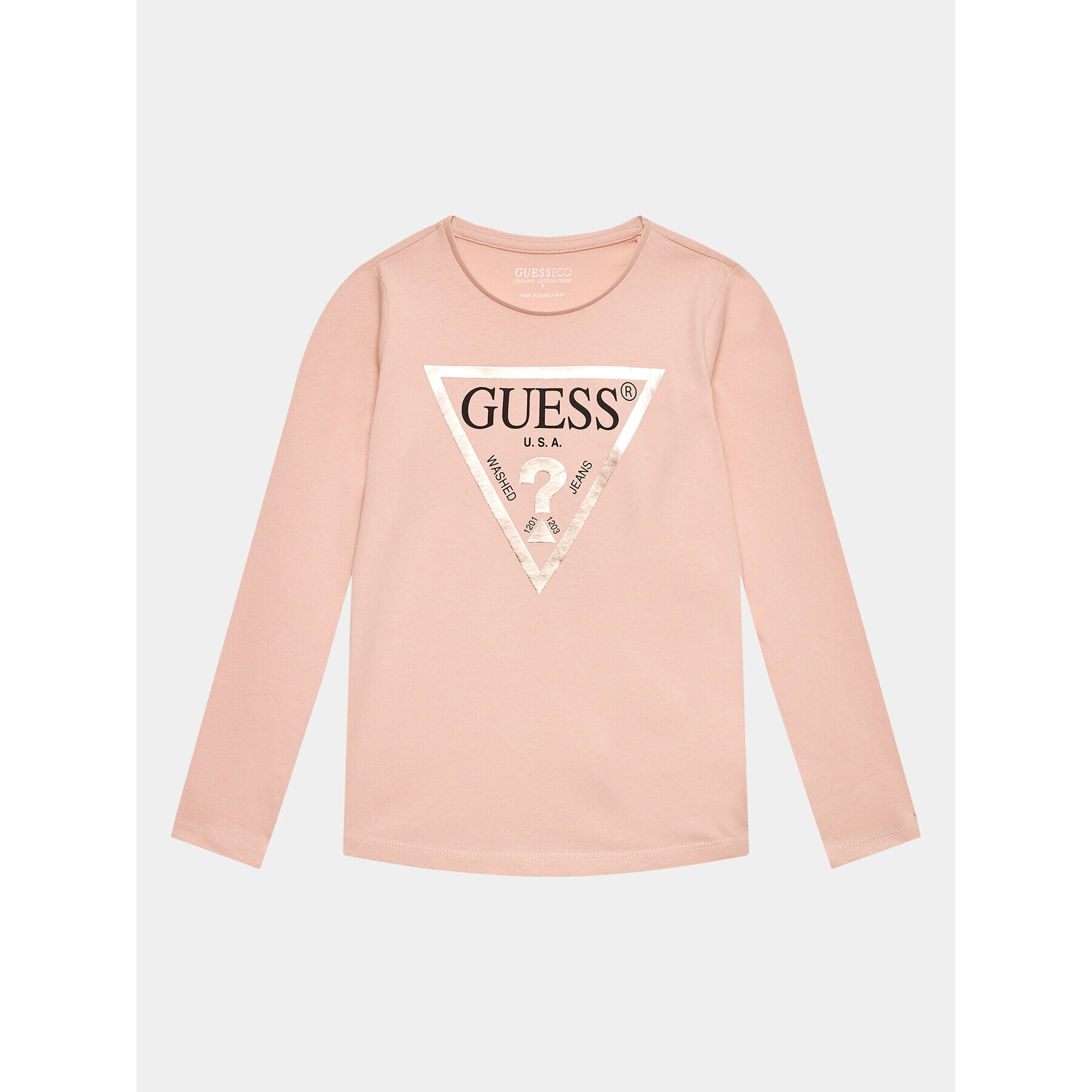 Guess Bluza J84I36 K8HM0 Roza Regular Fit - Pepit.si