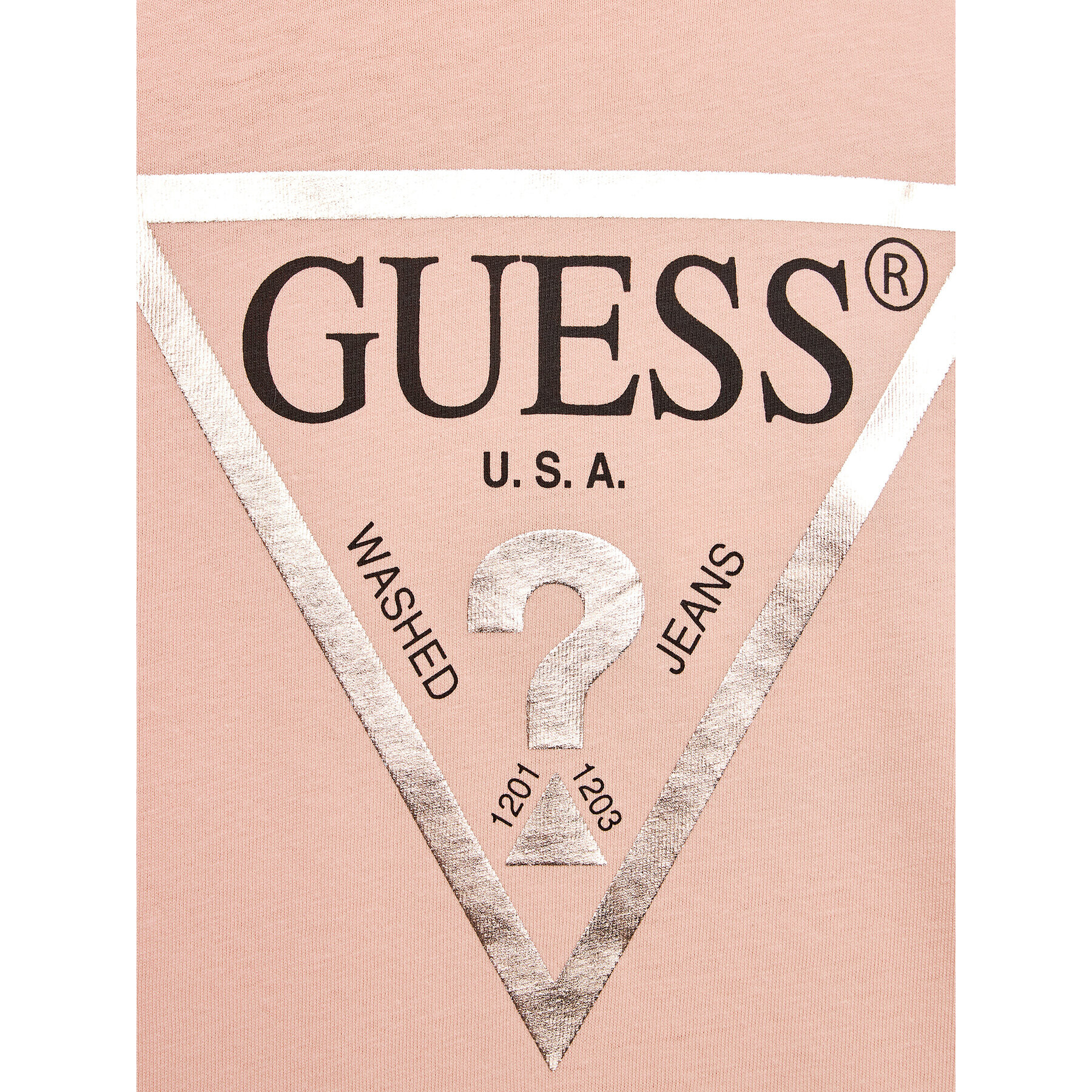 Guess Bluza J84I36 K8HM0 Roza Regular Fit - Pepit.si