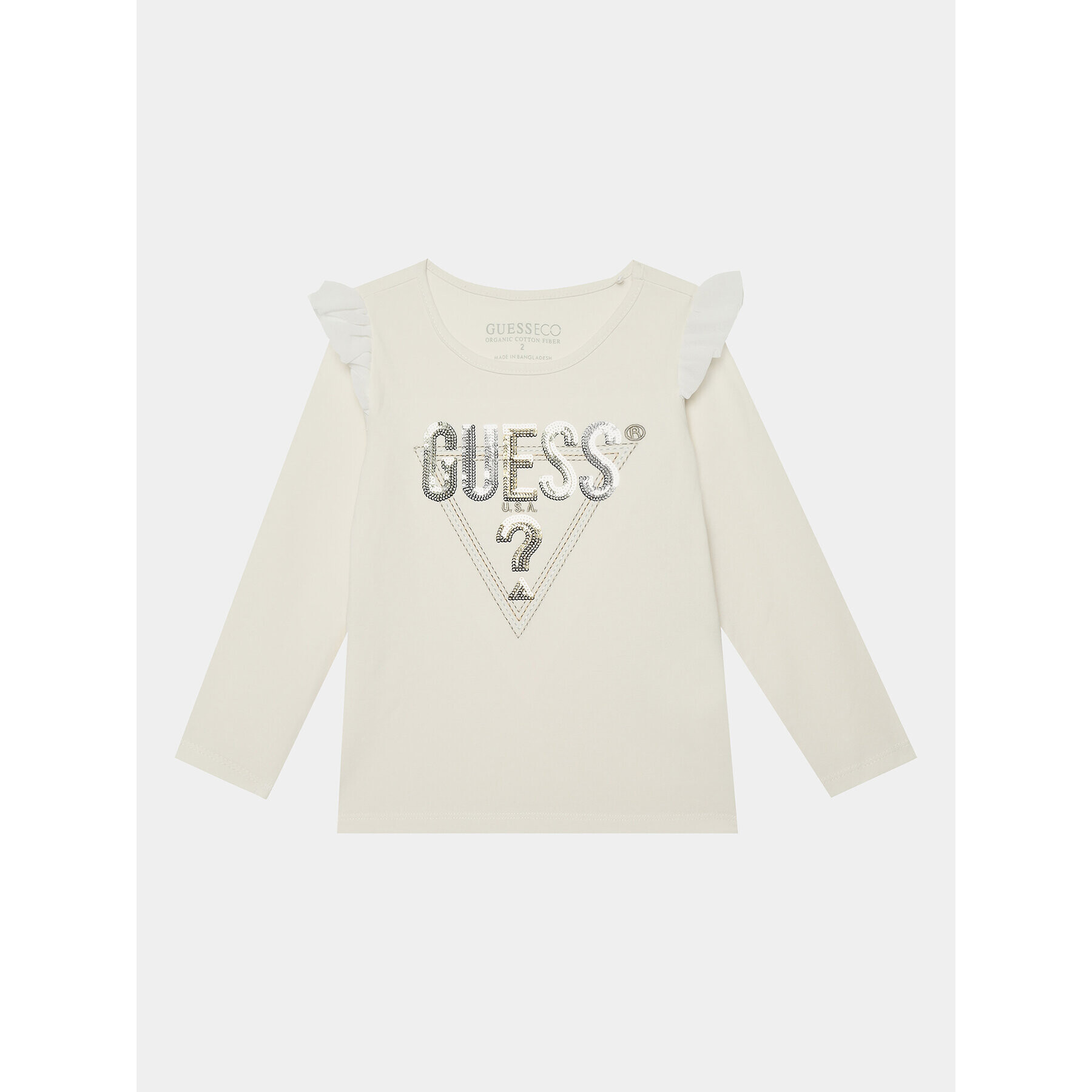 Guess Bluza K3BI15 J1314 Écru Regular Fit - Pepit.si