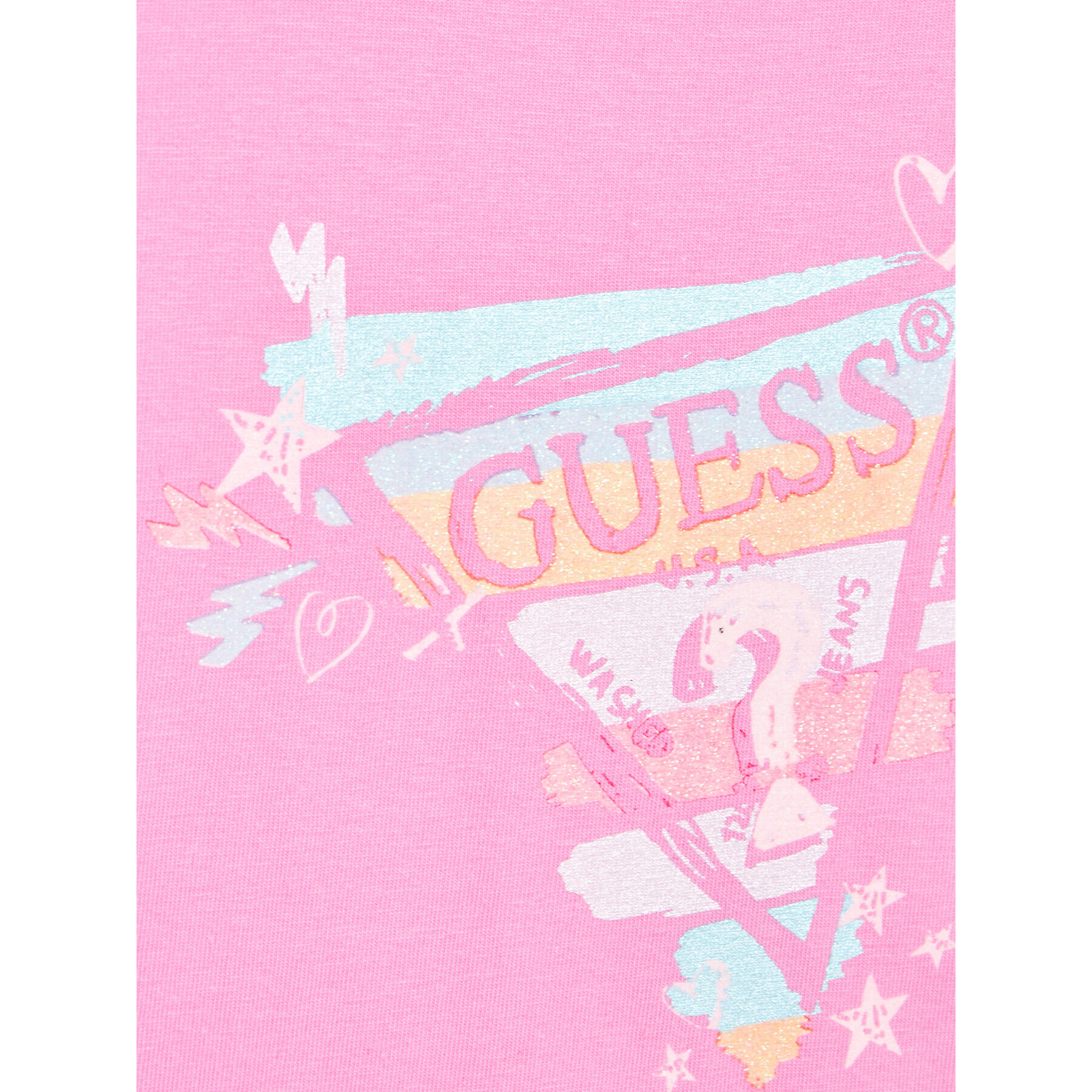 Guess Bluza K3RI01 K6YW3 Roza Regular Fit - Pepit.si