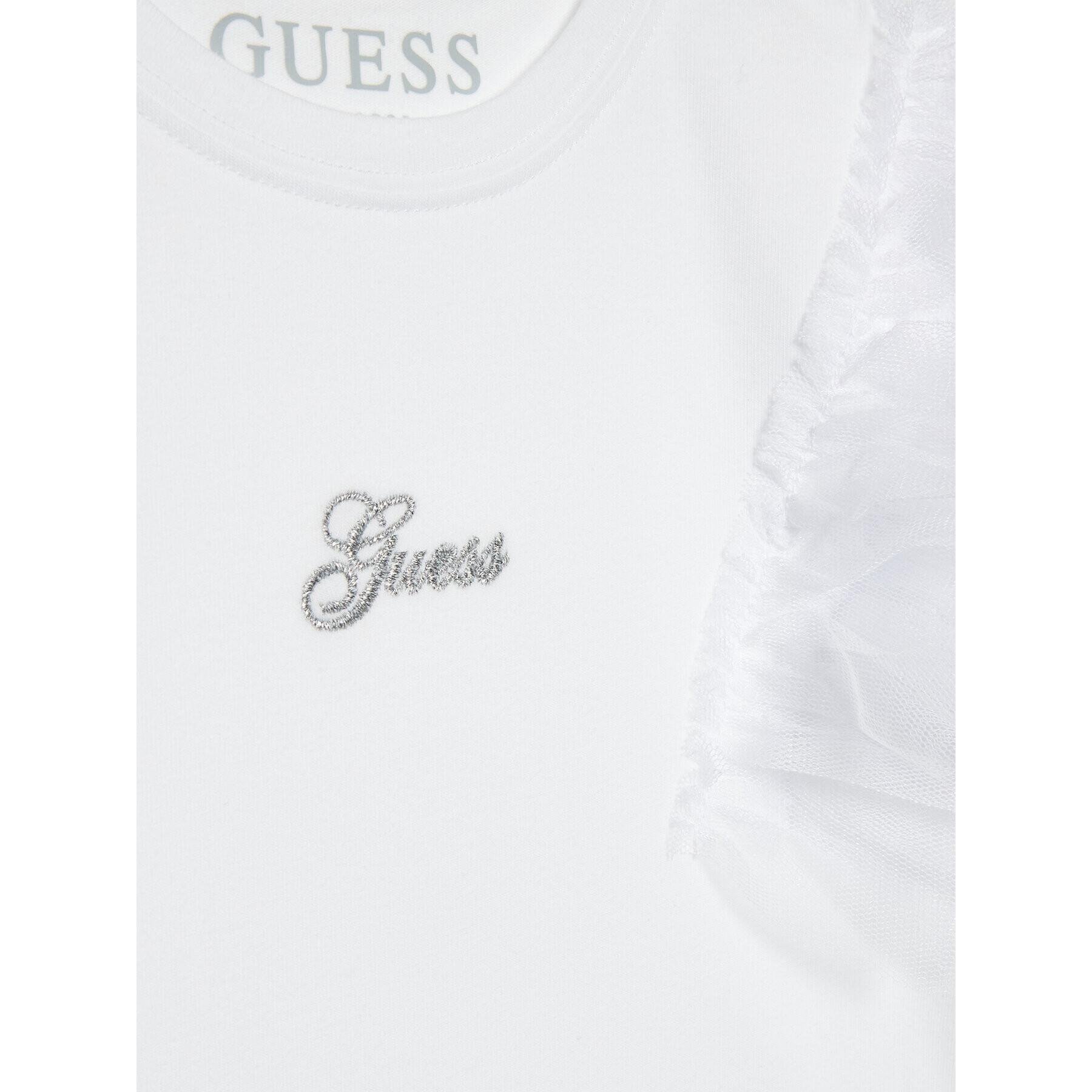 Guess Bluza K3RI10 K6YW0 Bela Regular Fit - Pepit.si